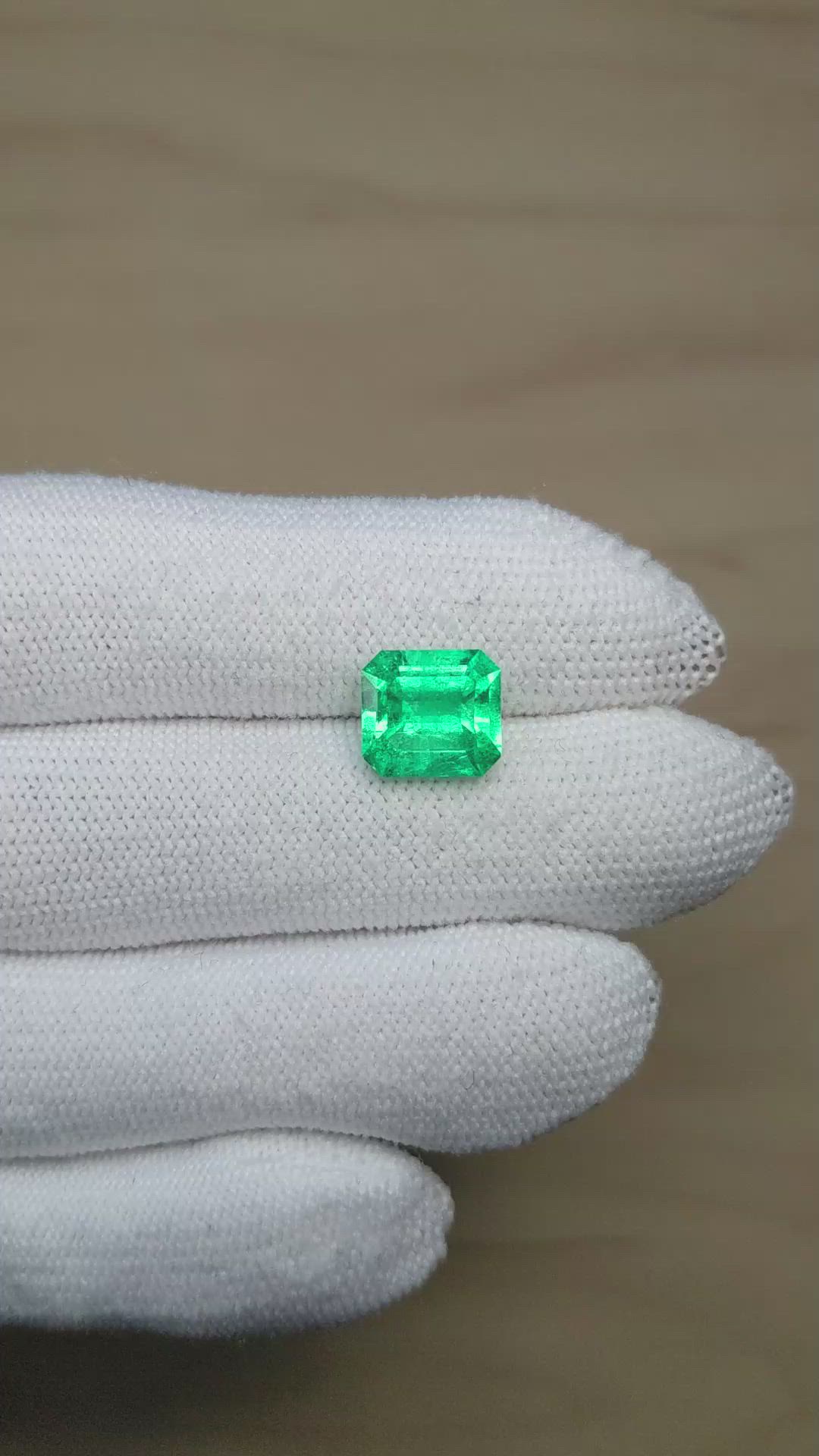 3.78 Ct. Emerald from Colombia Size Video