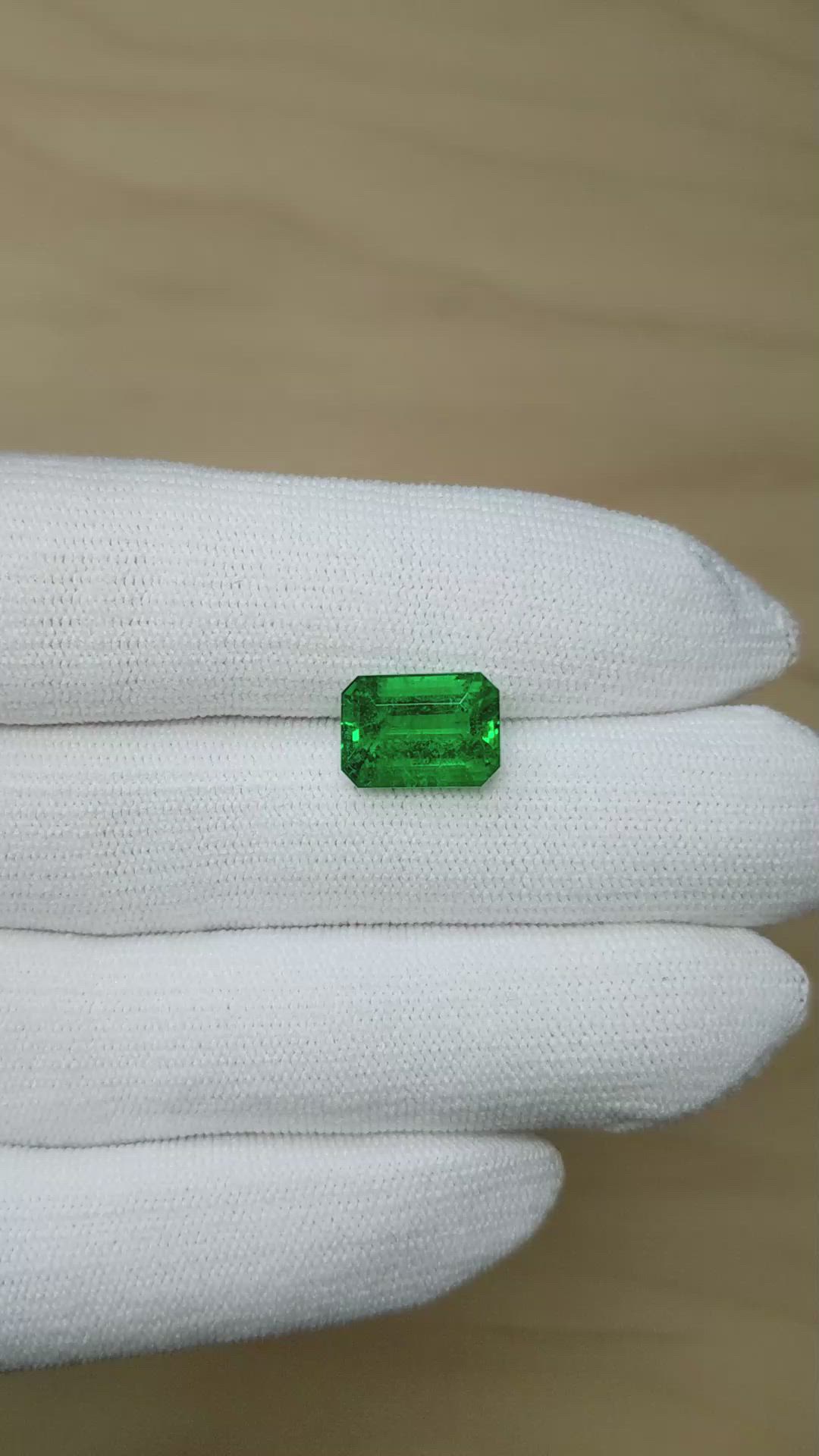 4.22 Ct. Emerald from Zambia Size Video