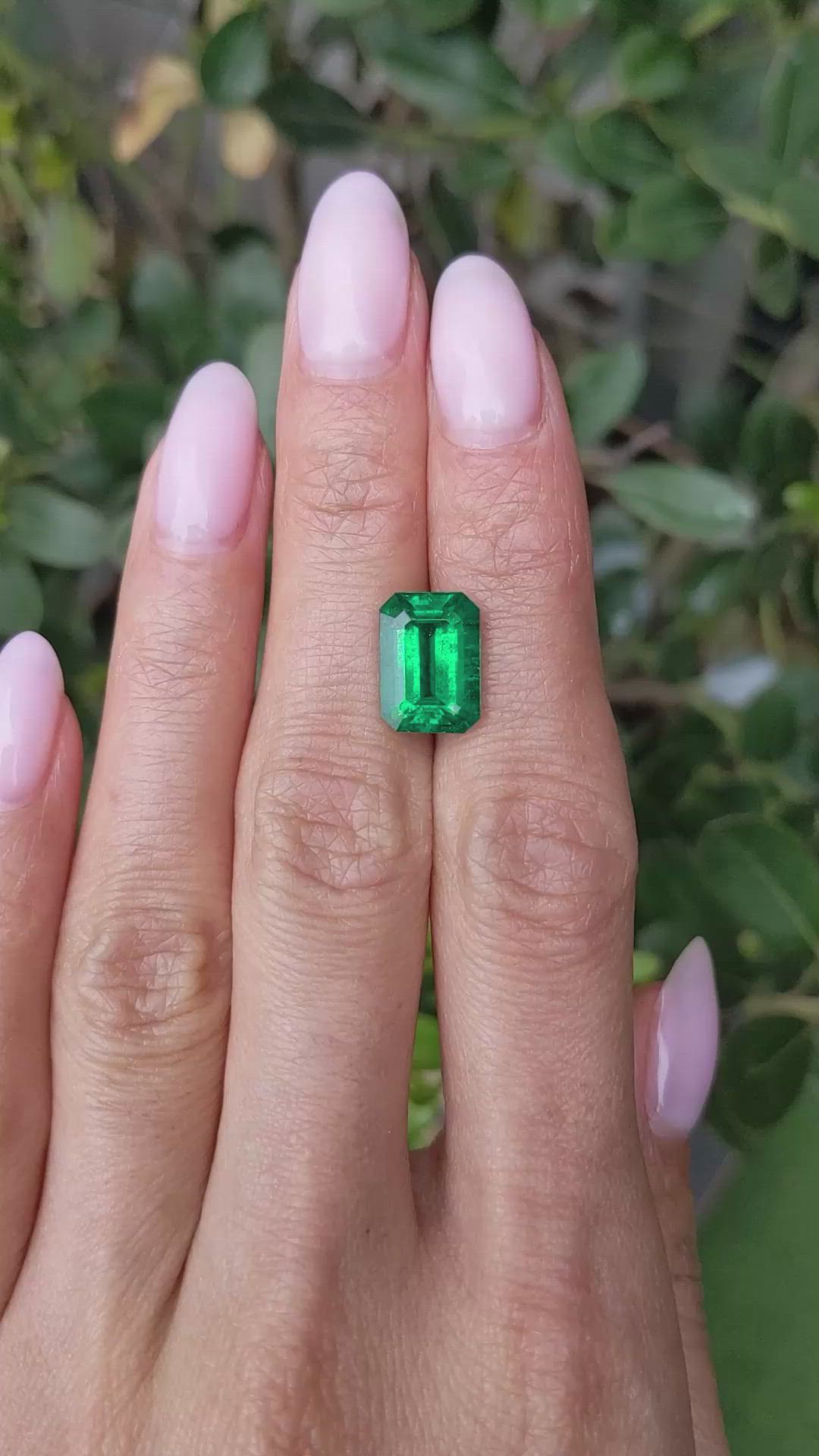4.22 Ct. Emerald from Zambia Size Video
