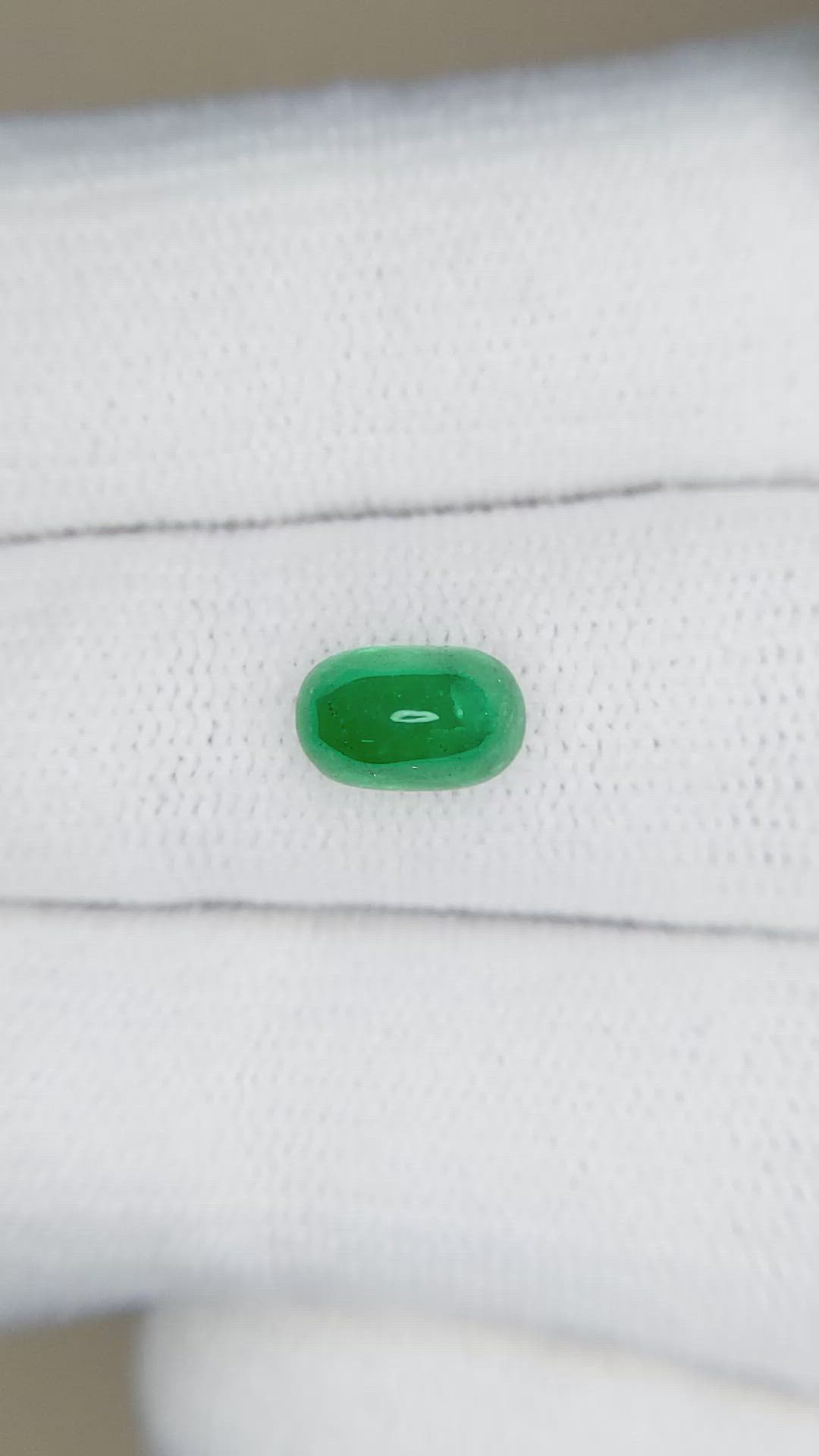 1.16 Ct. Cabochon Emerald from Pakistan Size Video