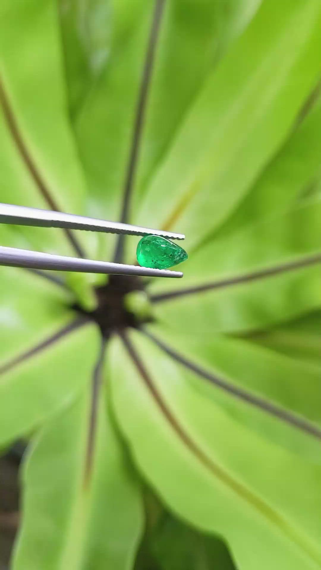1.18 Ct. Cabochon Emerald from Pakistan Size Video