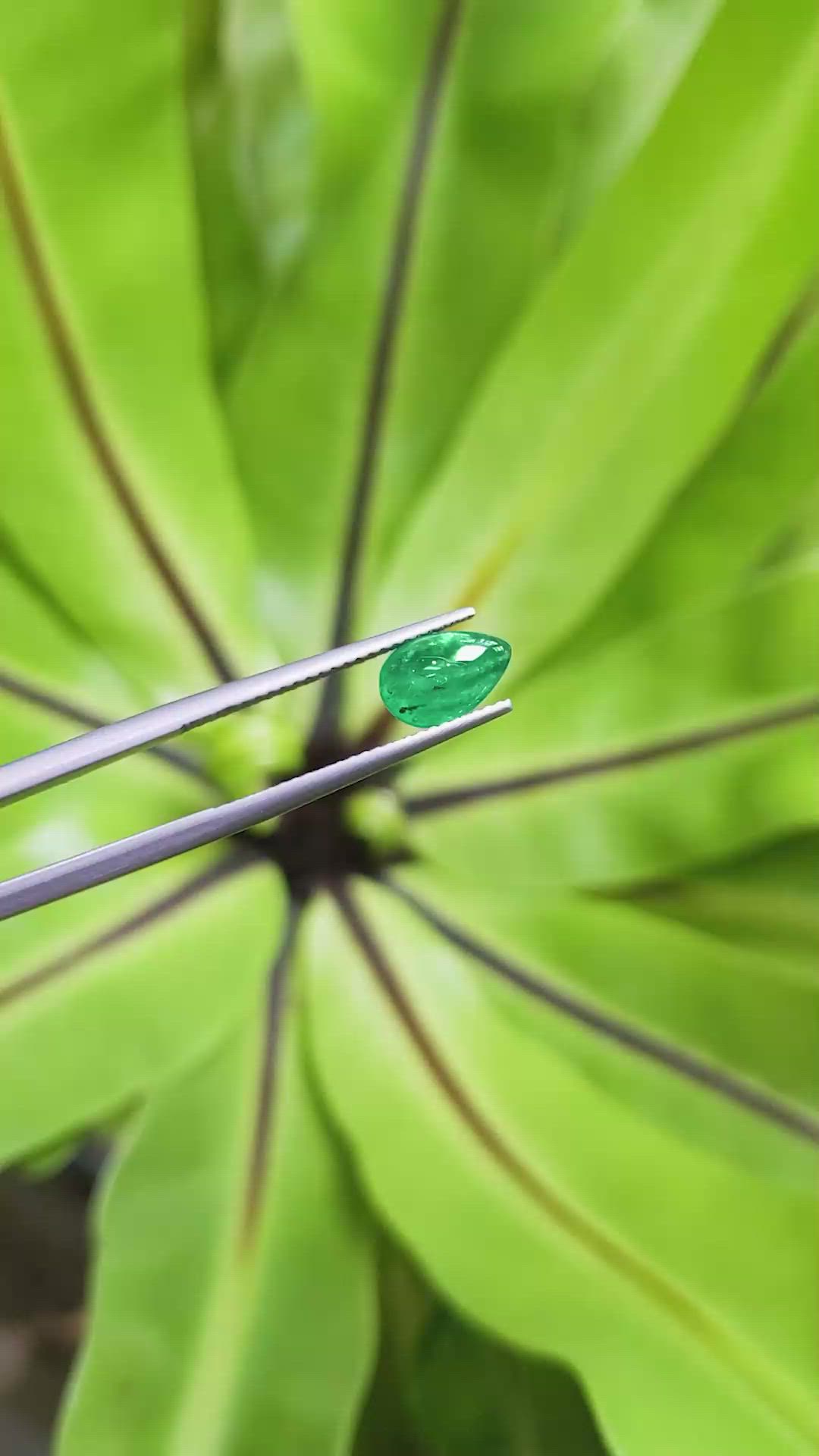1.28 Ct. Cabochon Emerald from Pakistan Size Video