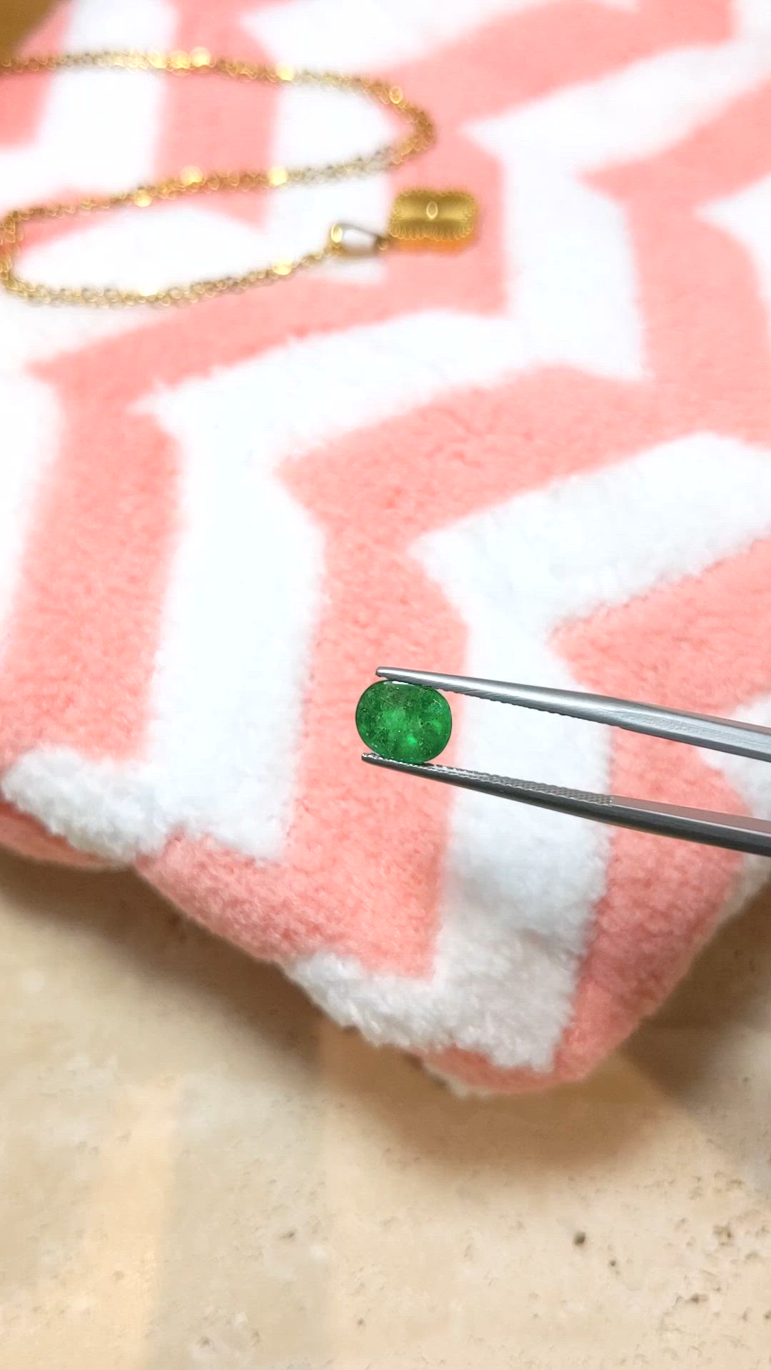 1.66 Ct. Cabochon Emerald from Pakistan Size Video