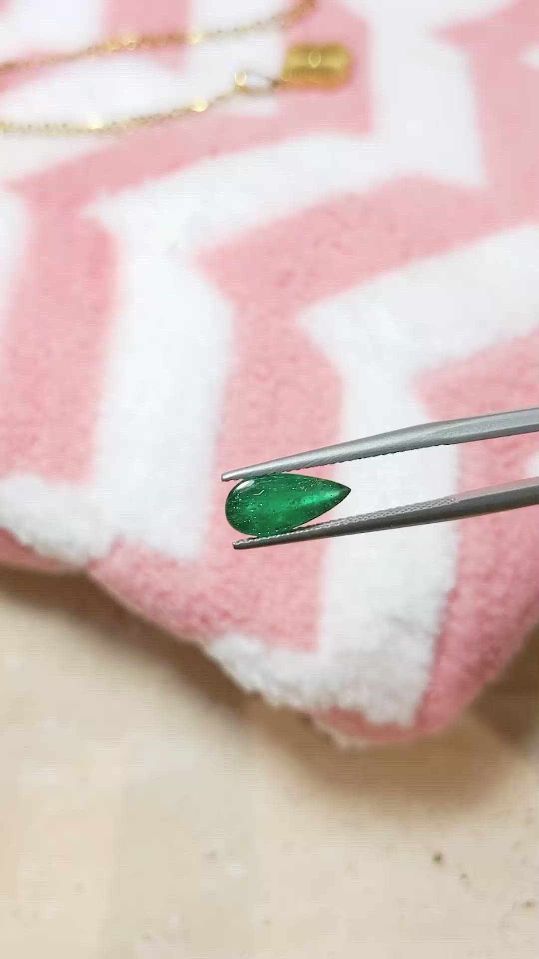 2.11 Ct. Cabochon Emerald from Pakistan Size Video
