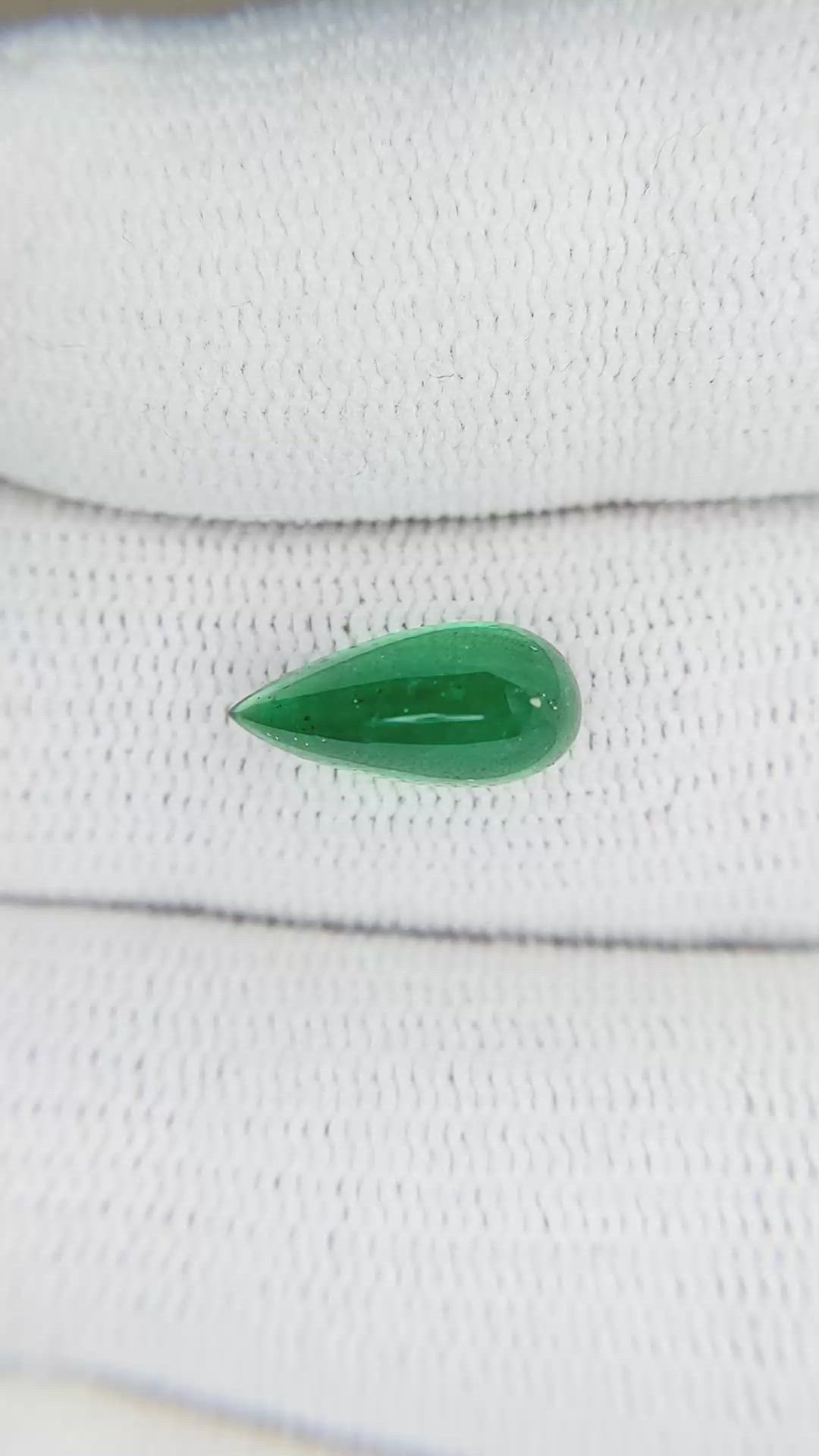 2.11 Ct. Cabochon Emerald from Pakistan Size Video