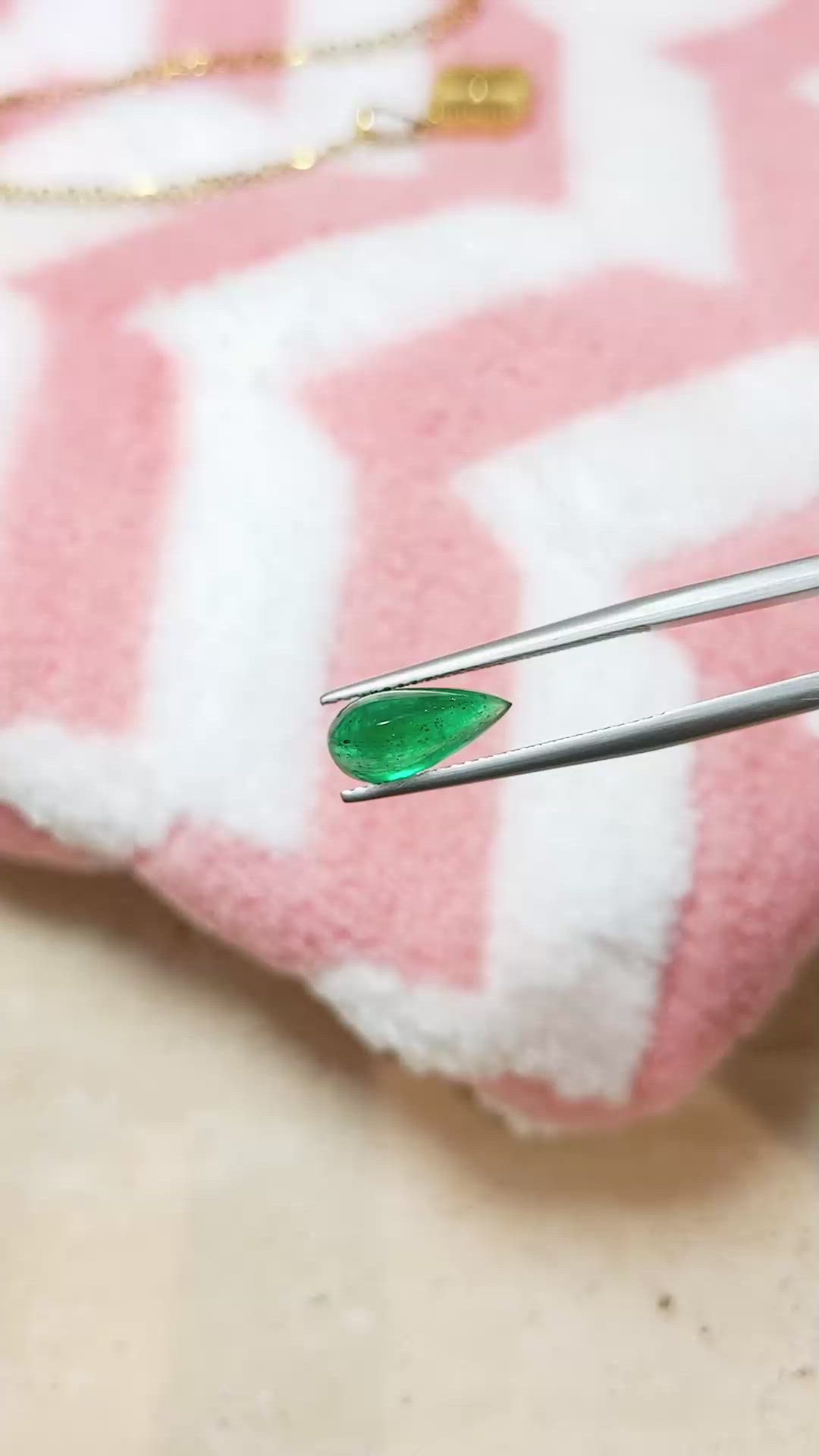 2.11 Ct. Cabochon Emerald from Pakistan Size Video