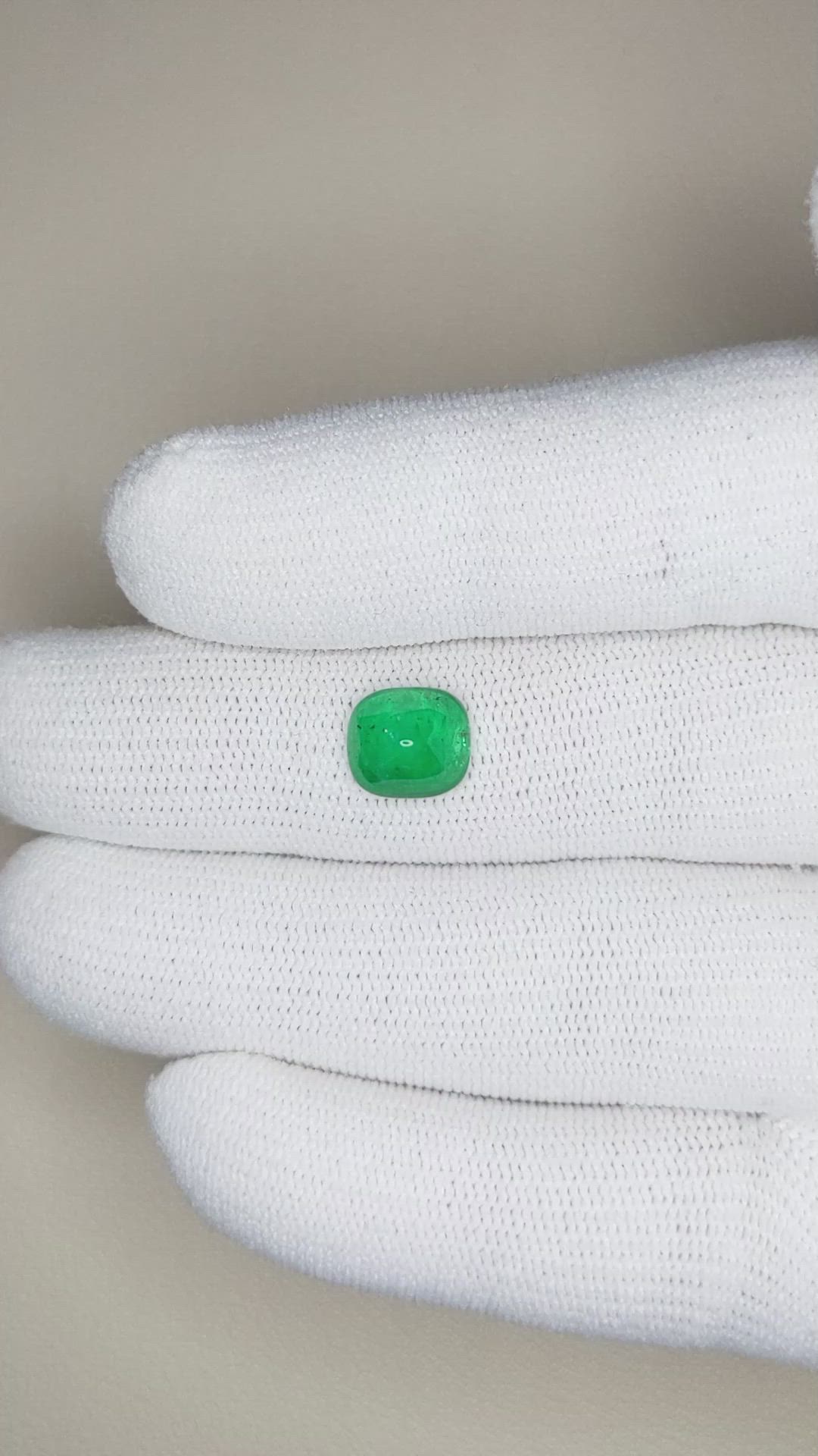 1.78 Ct. Cabochon Emerald from Pakistan Size Video