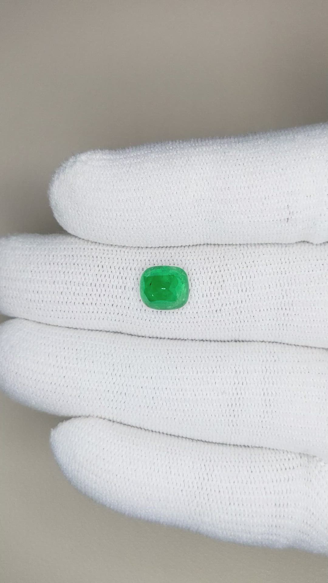 1.72 Ct. Cabochon Emerald from Pakistan Size Video