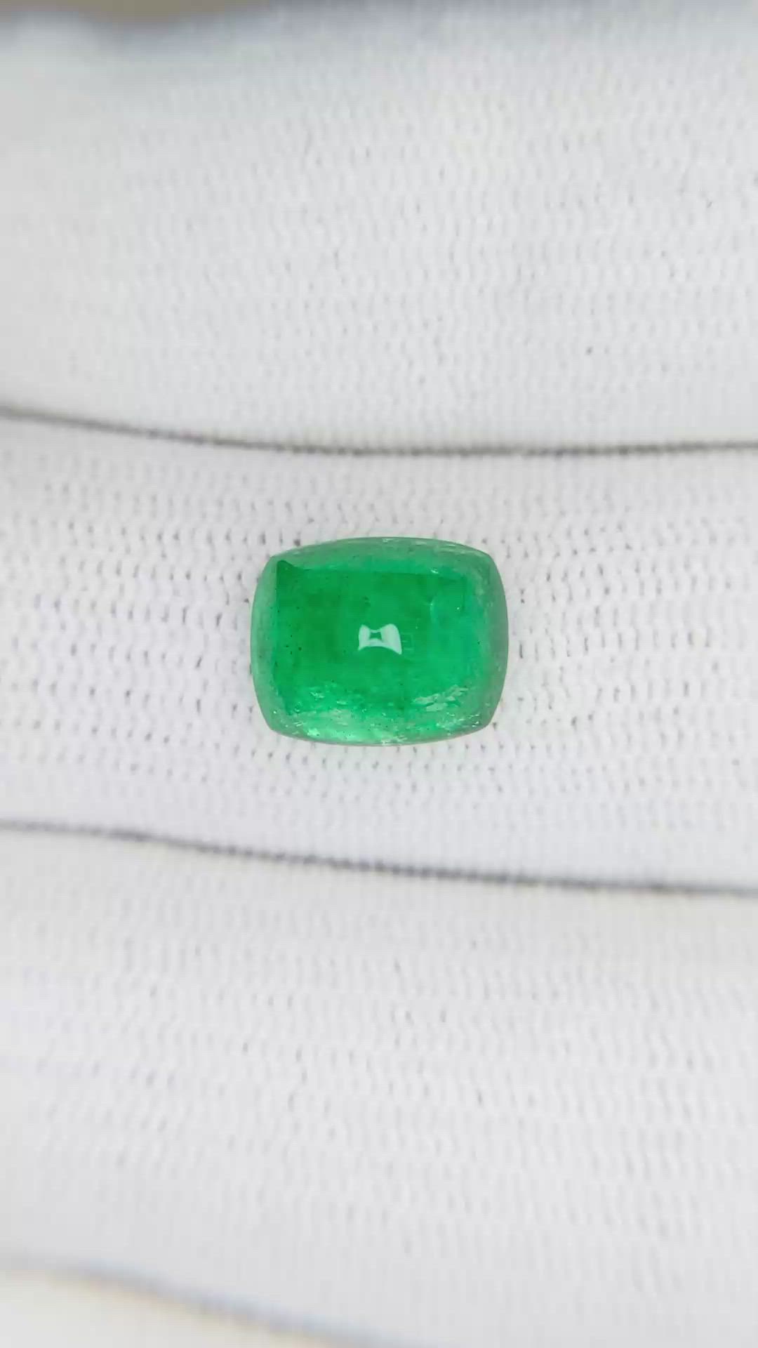 2.28 Ct. Cabochon Emerald from Pakistan Size Video
