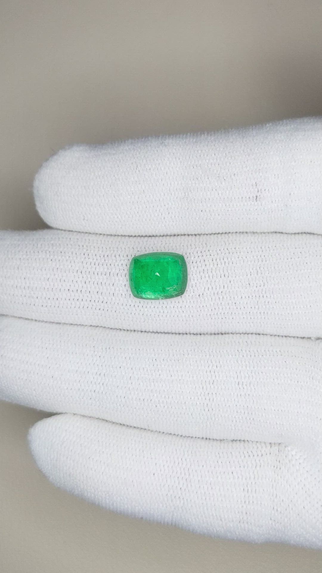 2.28 Ct. Cabochon Emerald from Pakistan Size Video