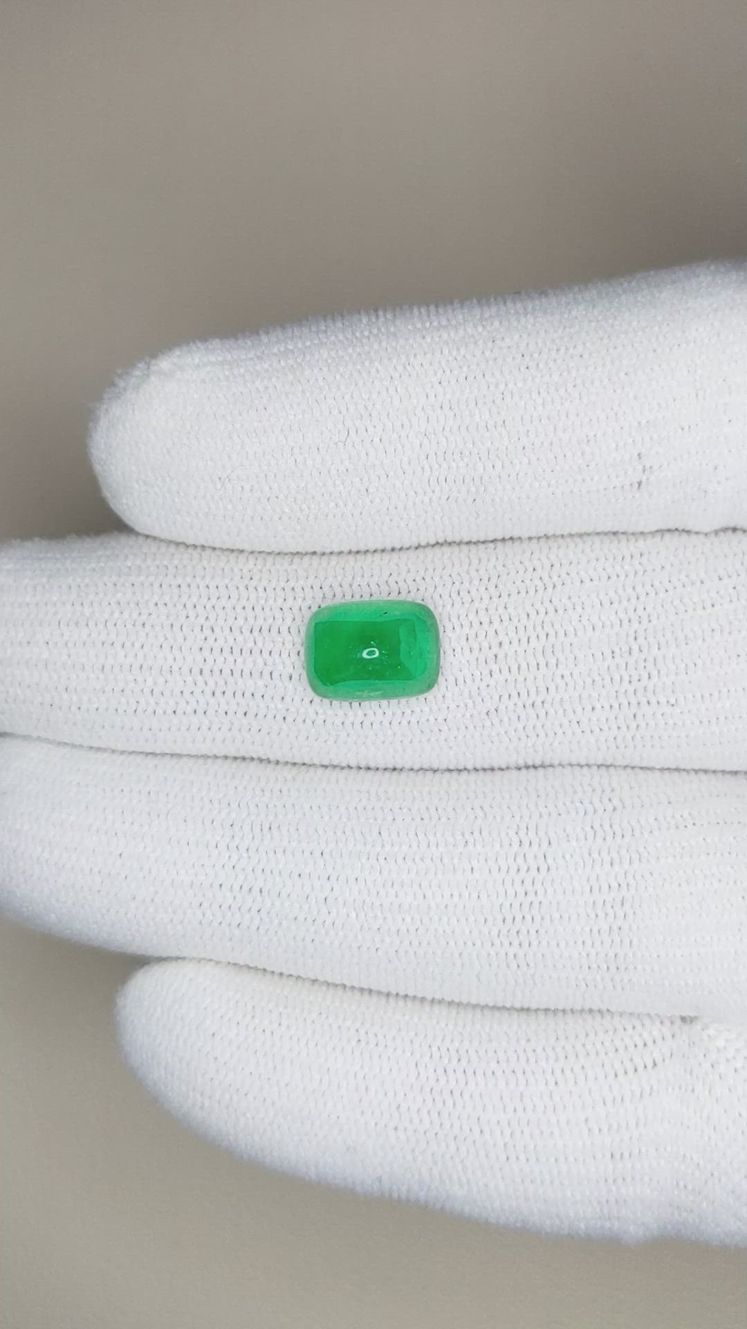 2.05 Ct. Cabochon Emerald from Pakistan Size Video