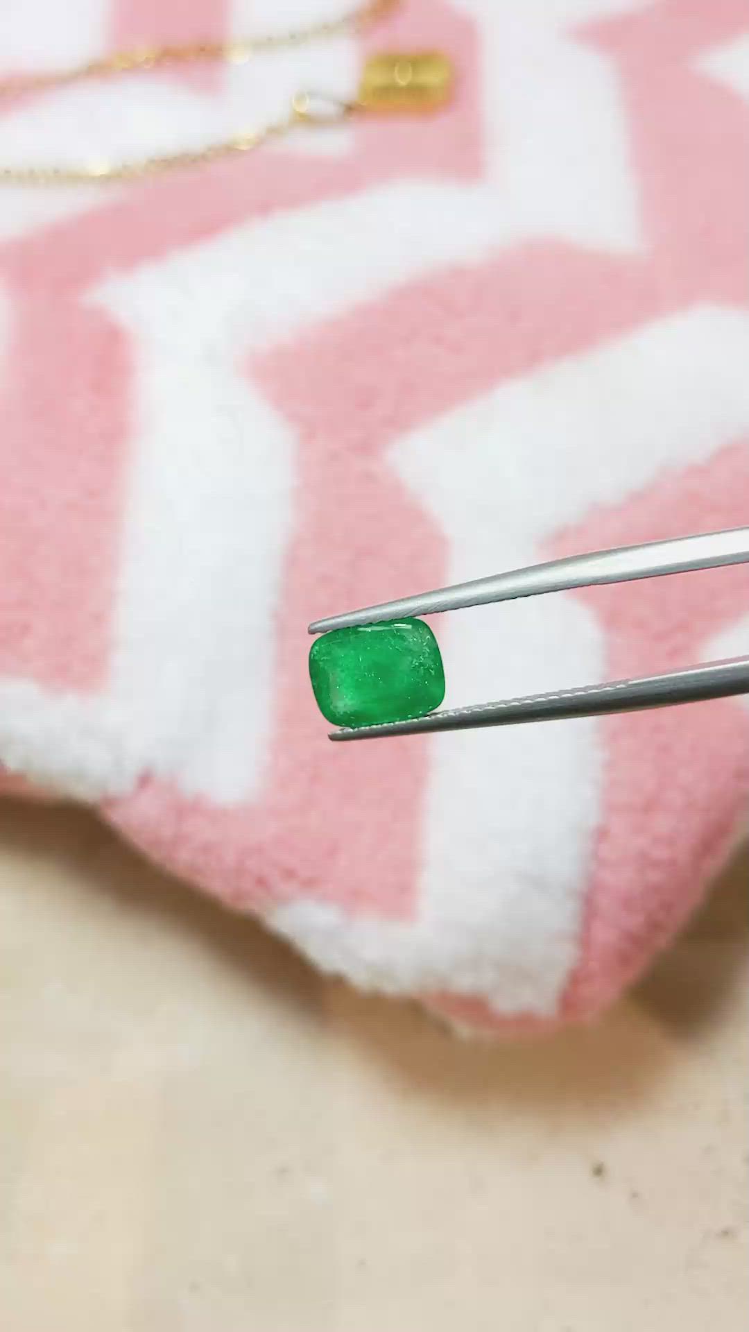 2.05 Ct. Cabochon Emerald from Pakistan Size Video