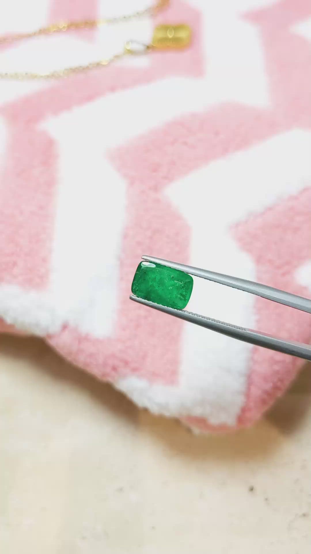 2.38 Ct. Cabochon Emerald from Pakistan Size Video