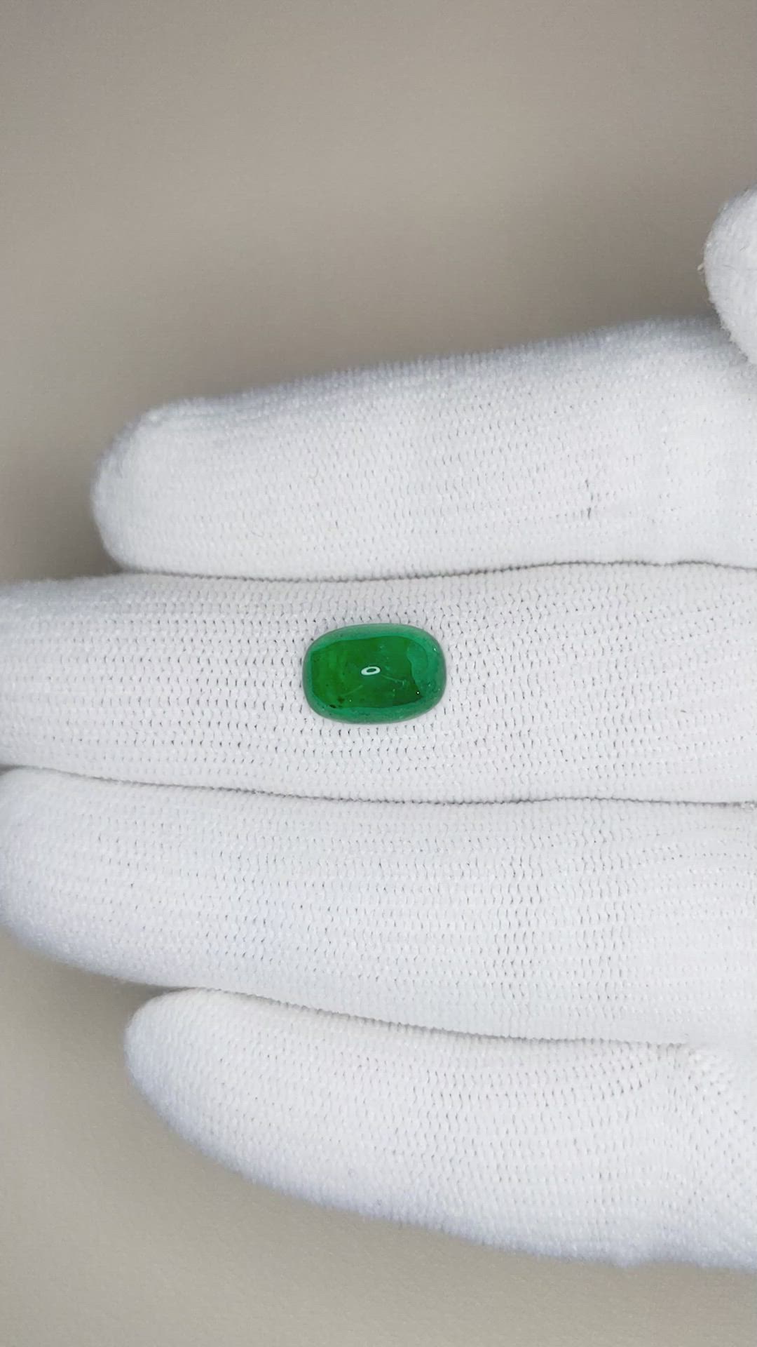 2.05 Ct. Cabochon Emerald from Pakistan Size Video