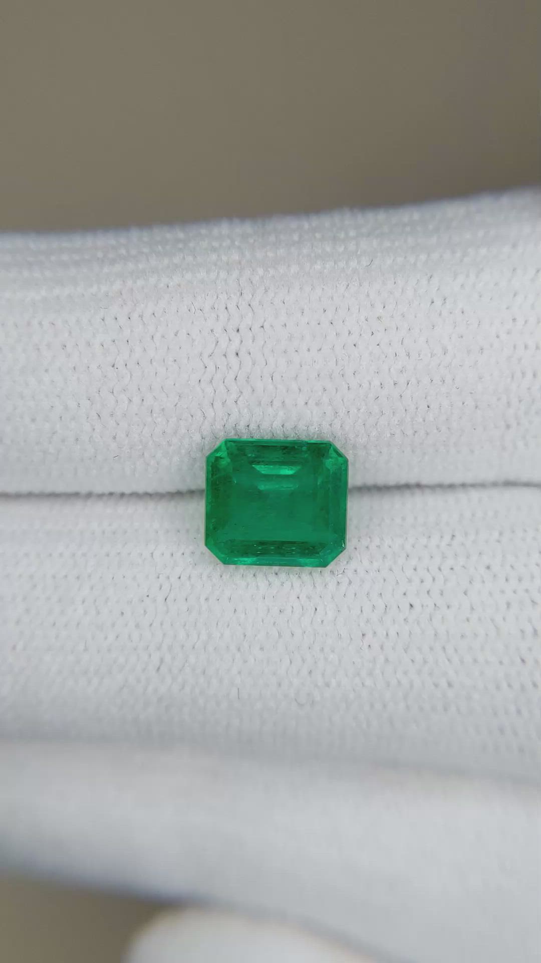 1.58 Ct. Emerald from Zambia Size Video