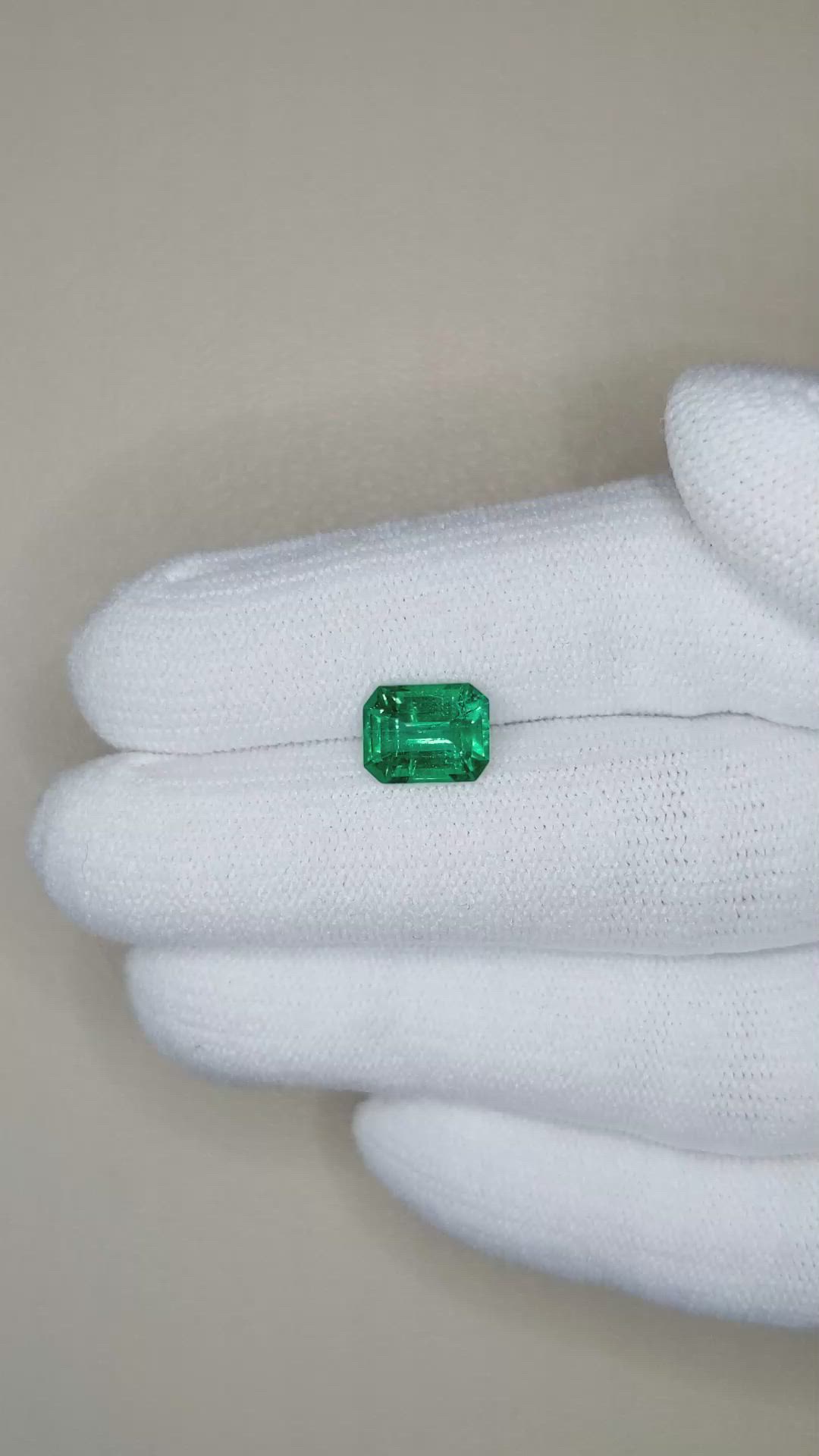 1.66 Ct. Emerald from Zambia Size Video
