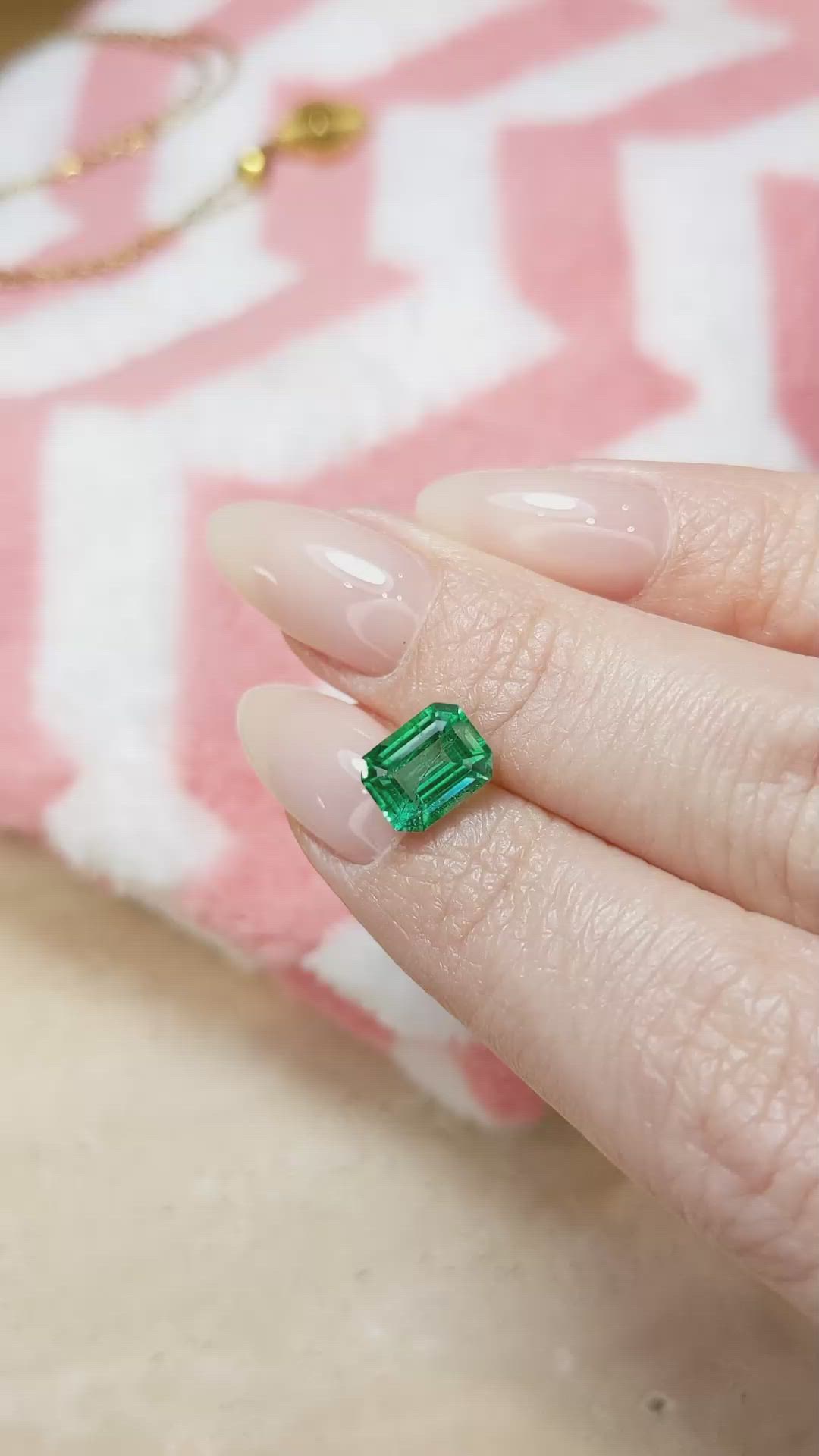 1.66 Ct. Emerald from Zambia Size Video
