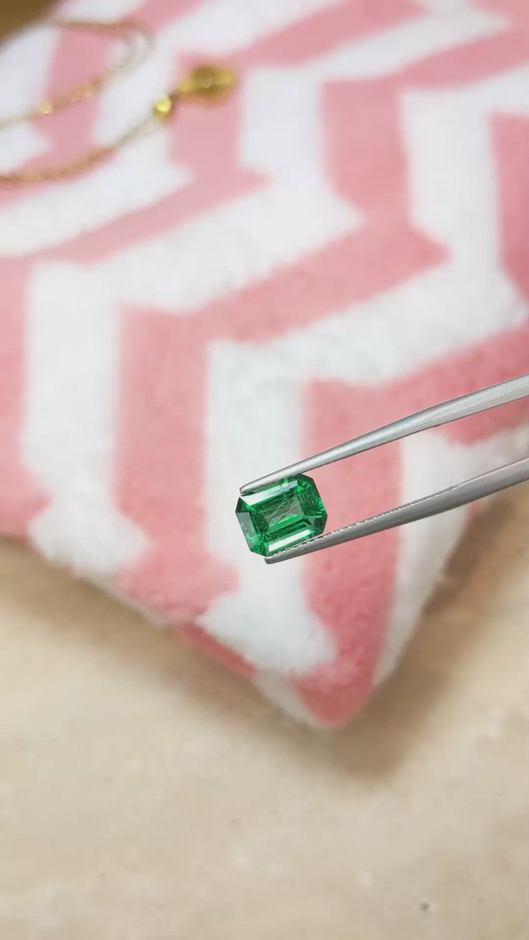 1.66 Ct. Emerald from Zambia Size Video