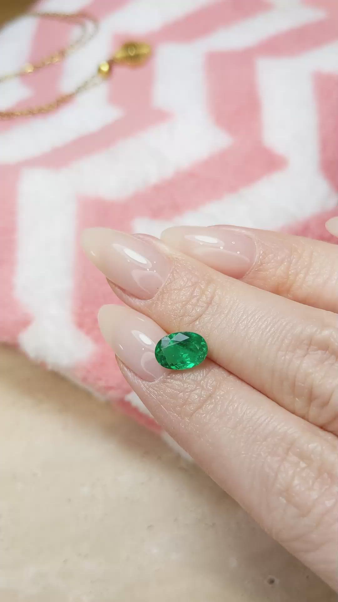 1.53 Ct. Emerald from Colombia Size Video
