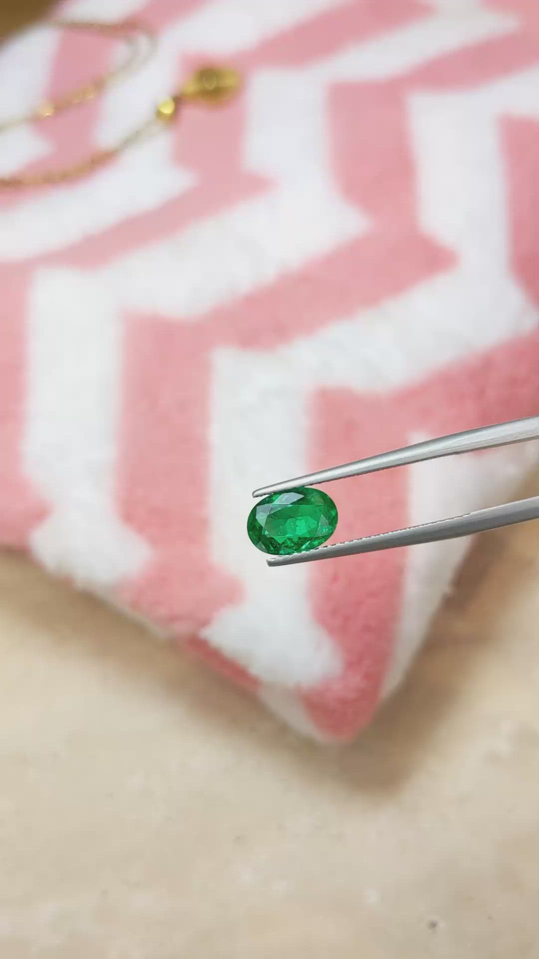 1.53 Ct. Emerald from Colombia Size Video