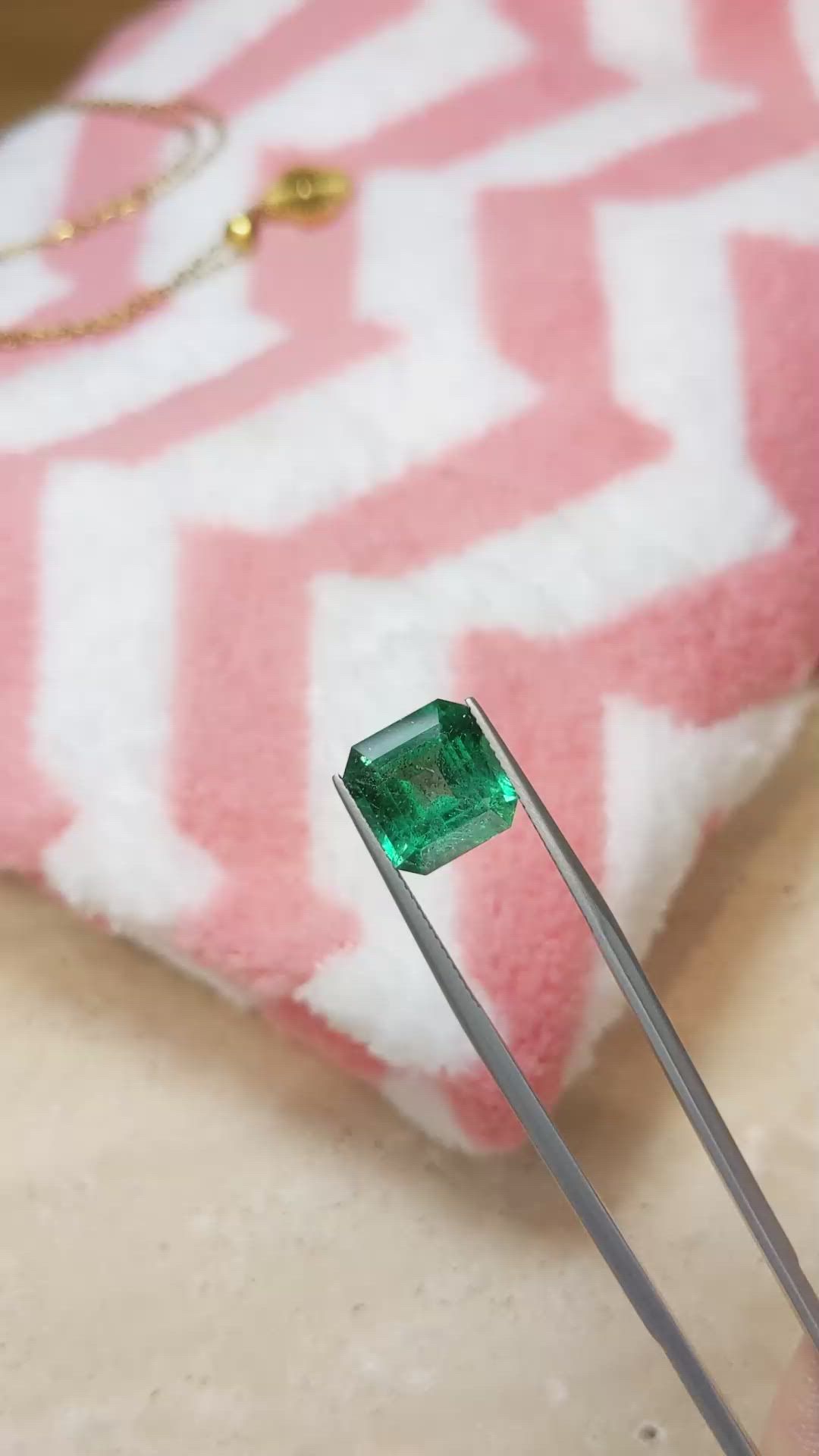 5.71 Ct. Emerald from Zambia Size Video