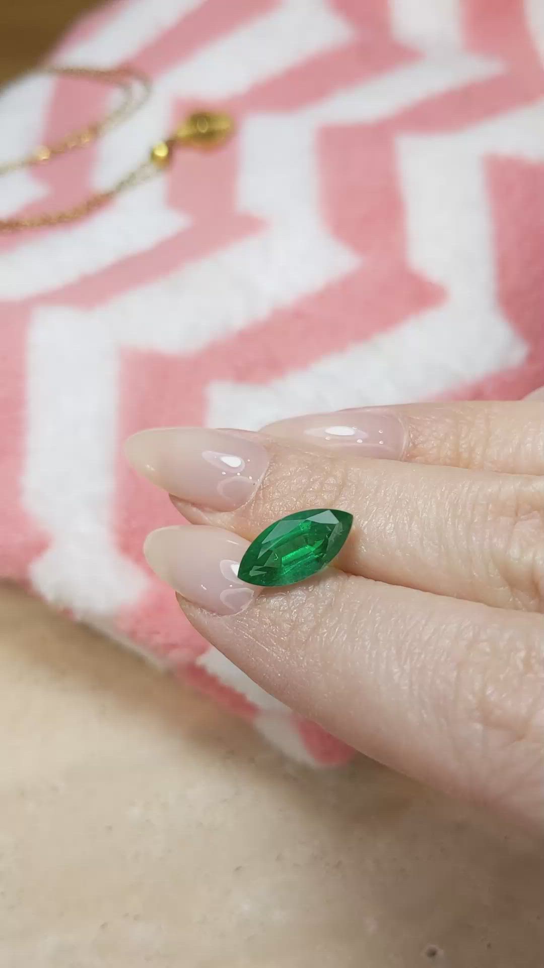 2.59 Ct. Emerald from Zambia Size Video