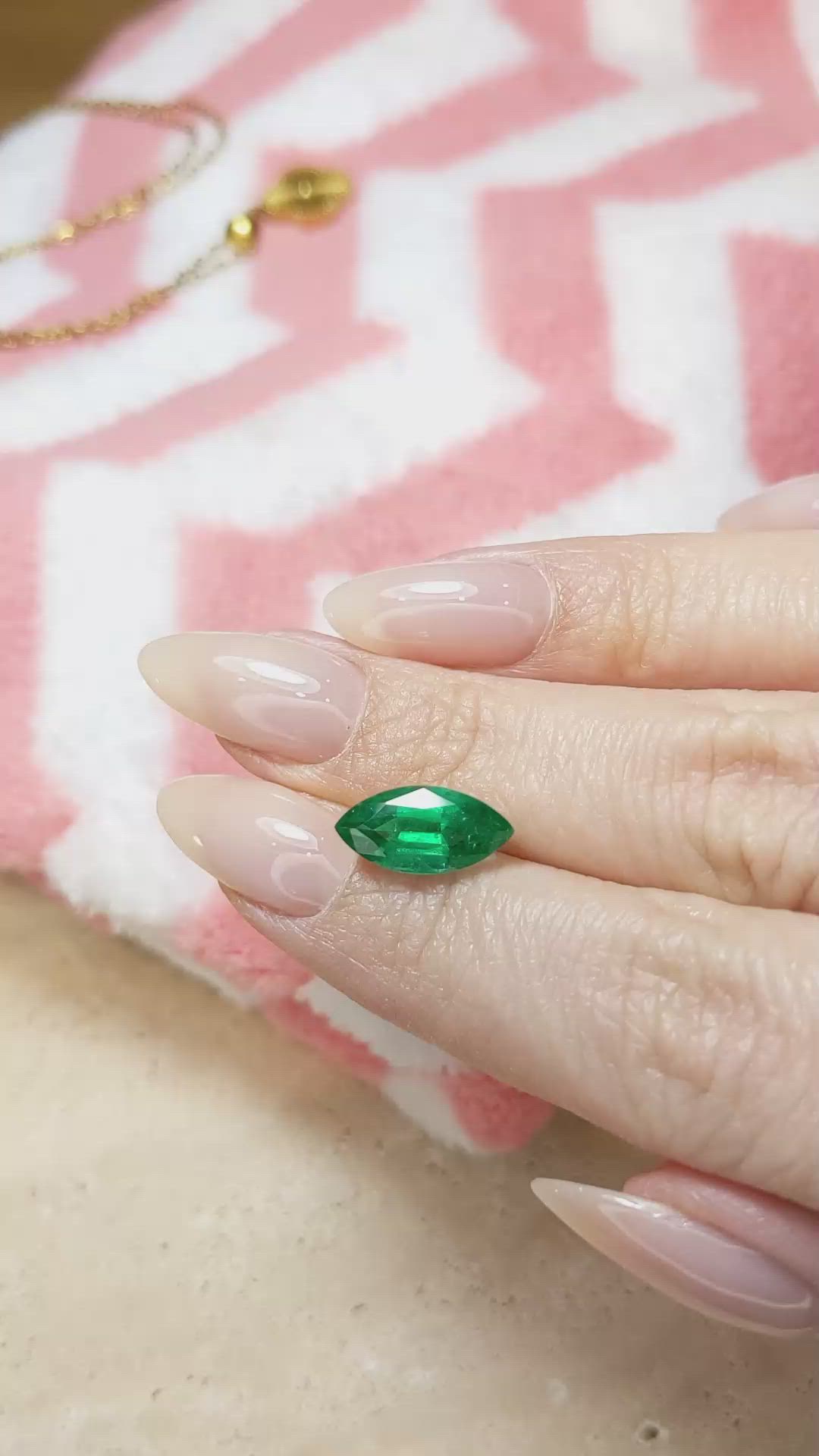 2.59 Ct. Emerald from Zambia Size Video