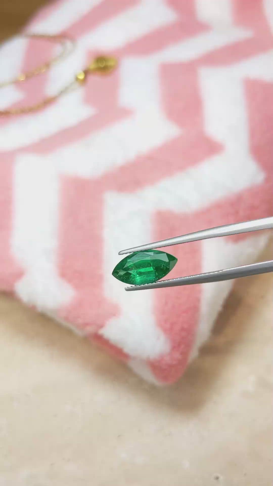 2.59 Ct. Emerald from Zambia Size Video