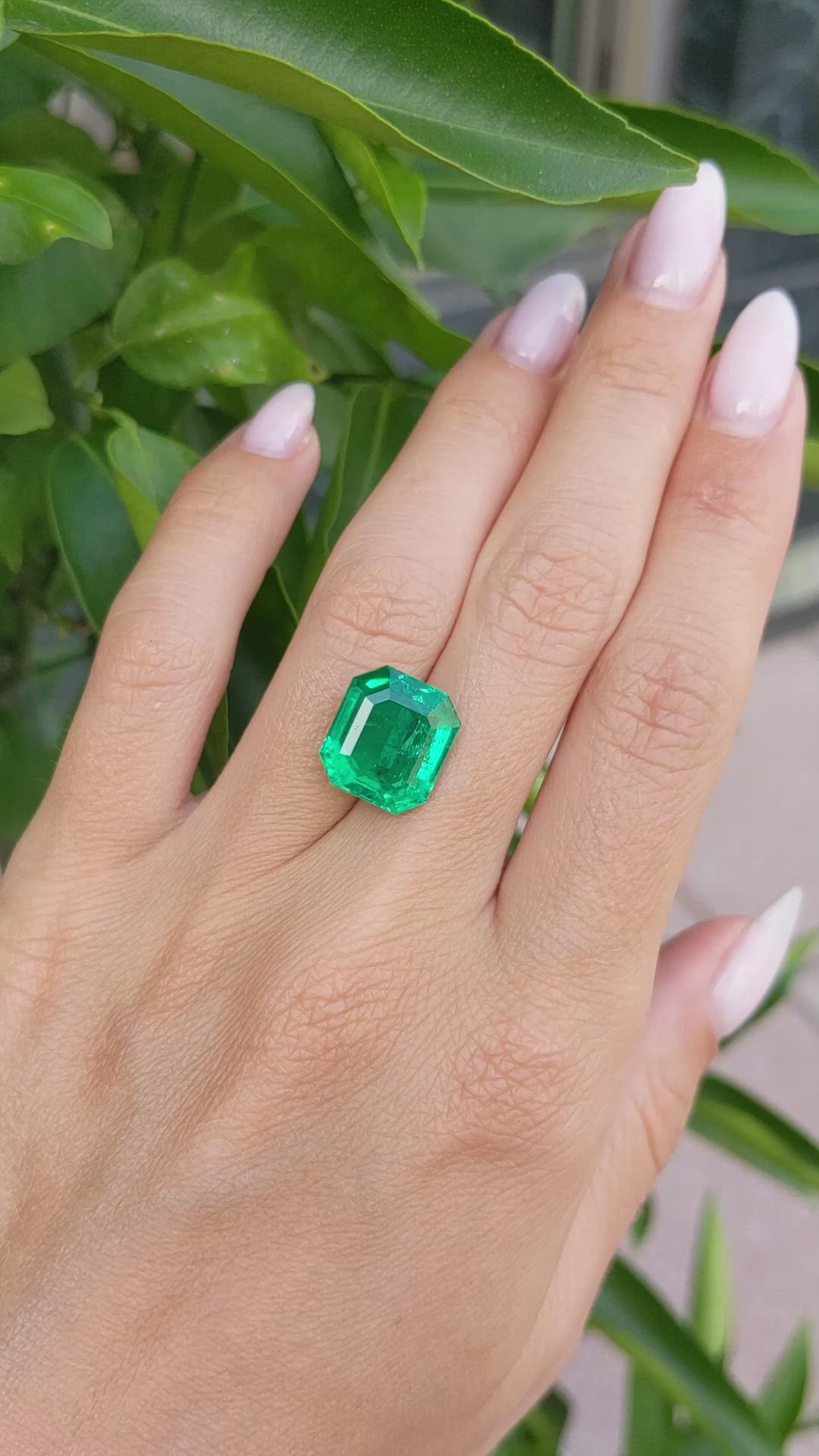 7.85 Ct. Emerald from Colombia Size Video