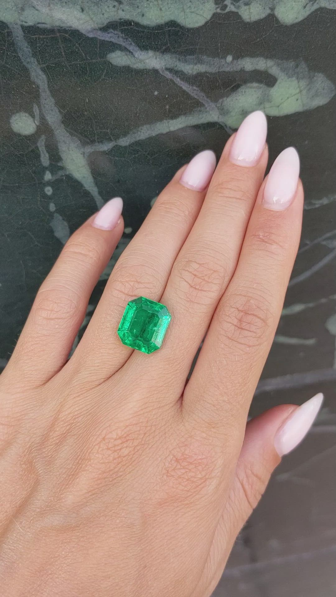 7.85 Ct. Emerald from Colombia Size Video