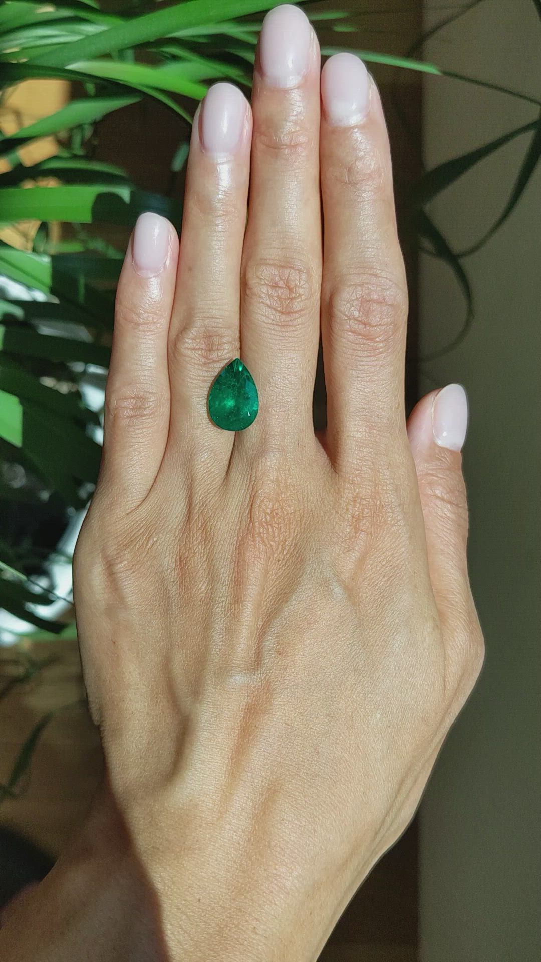 5.40 Ct. Emerald from Colombia Size Video