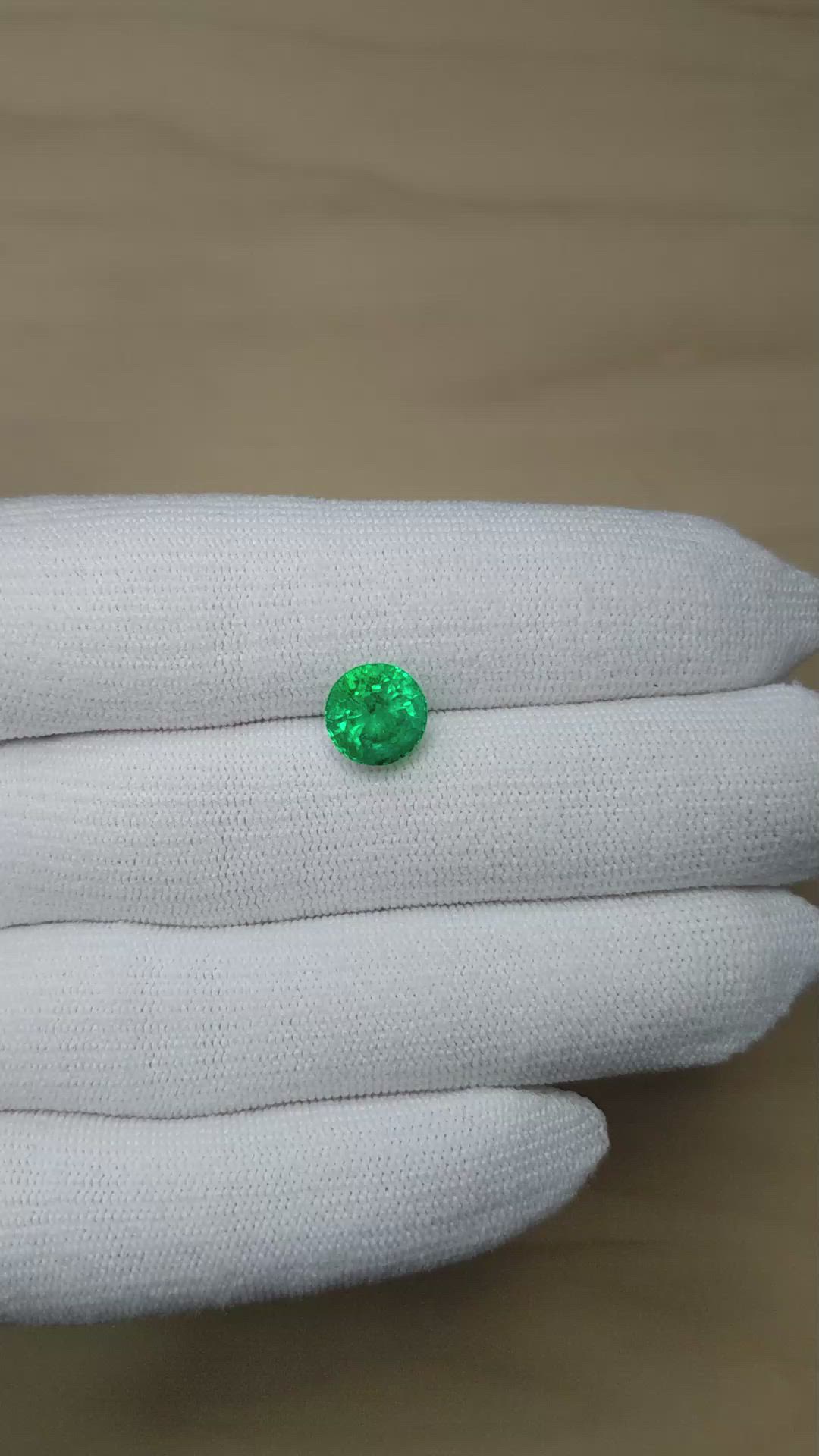 3.18 Ct. Emerald from Zambia Size Video