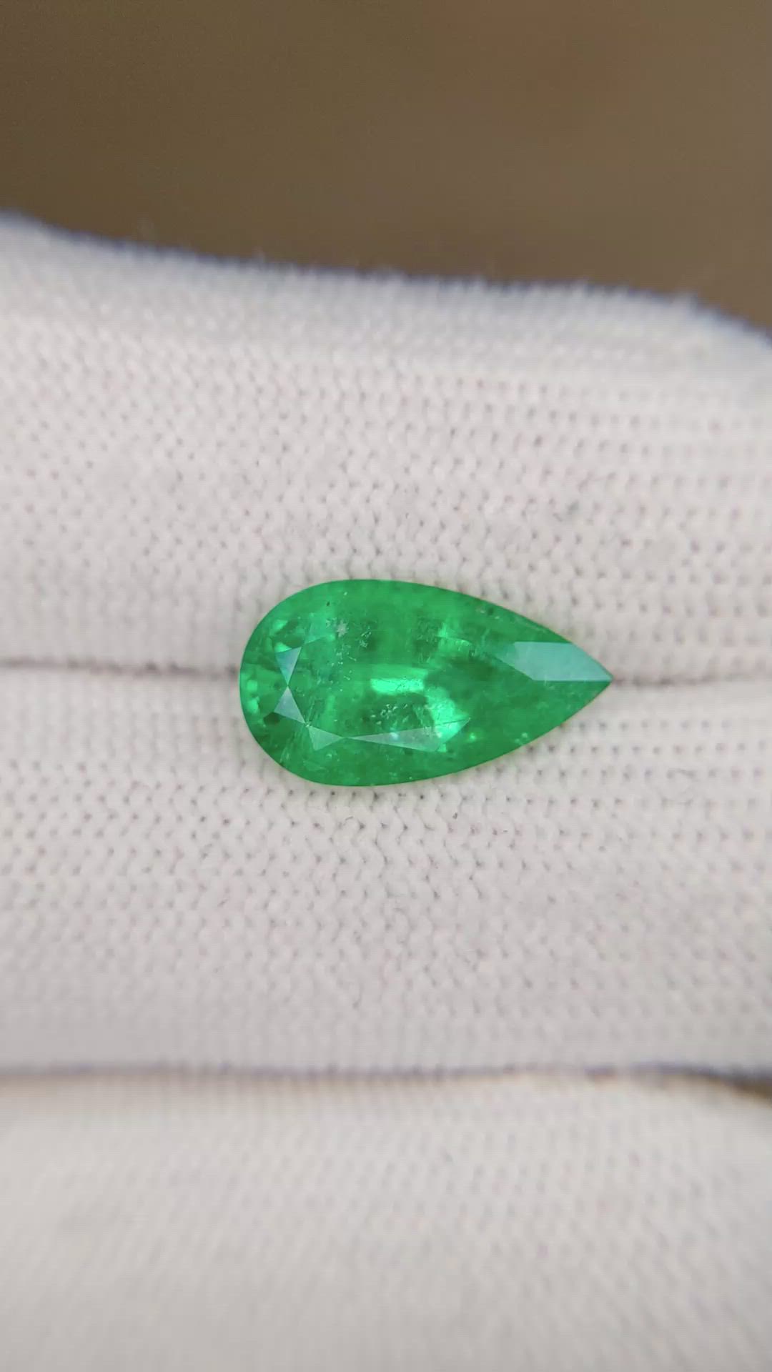 3.43 Ct. Emerald from Brazil Size Video
