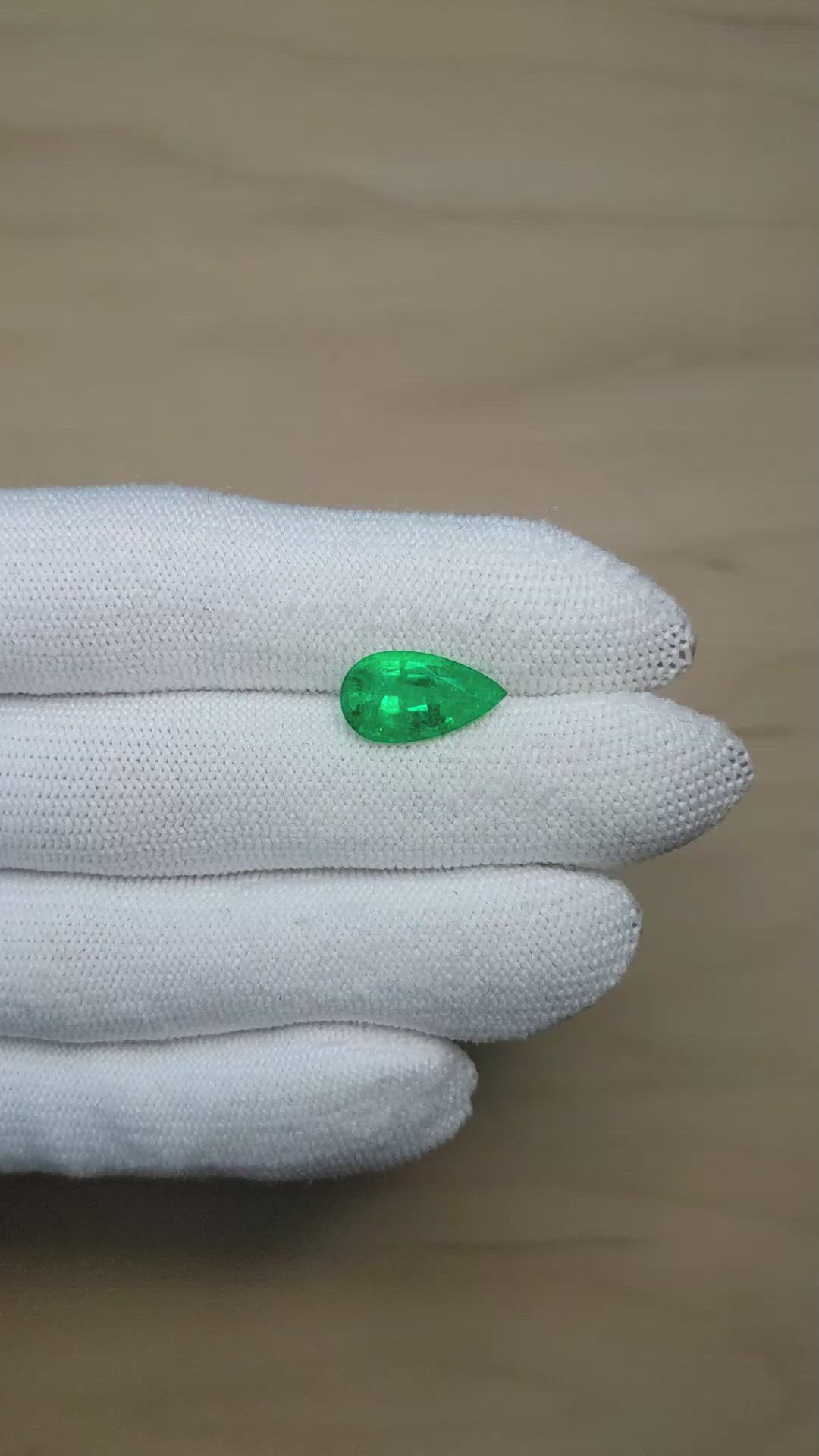 3.43 Ct. Emerald from Brazil Size Video