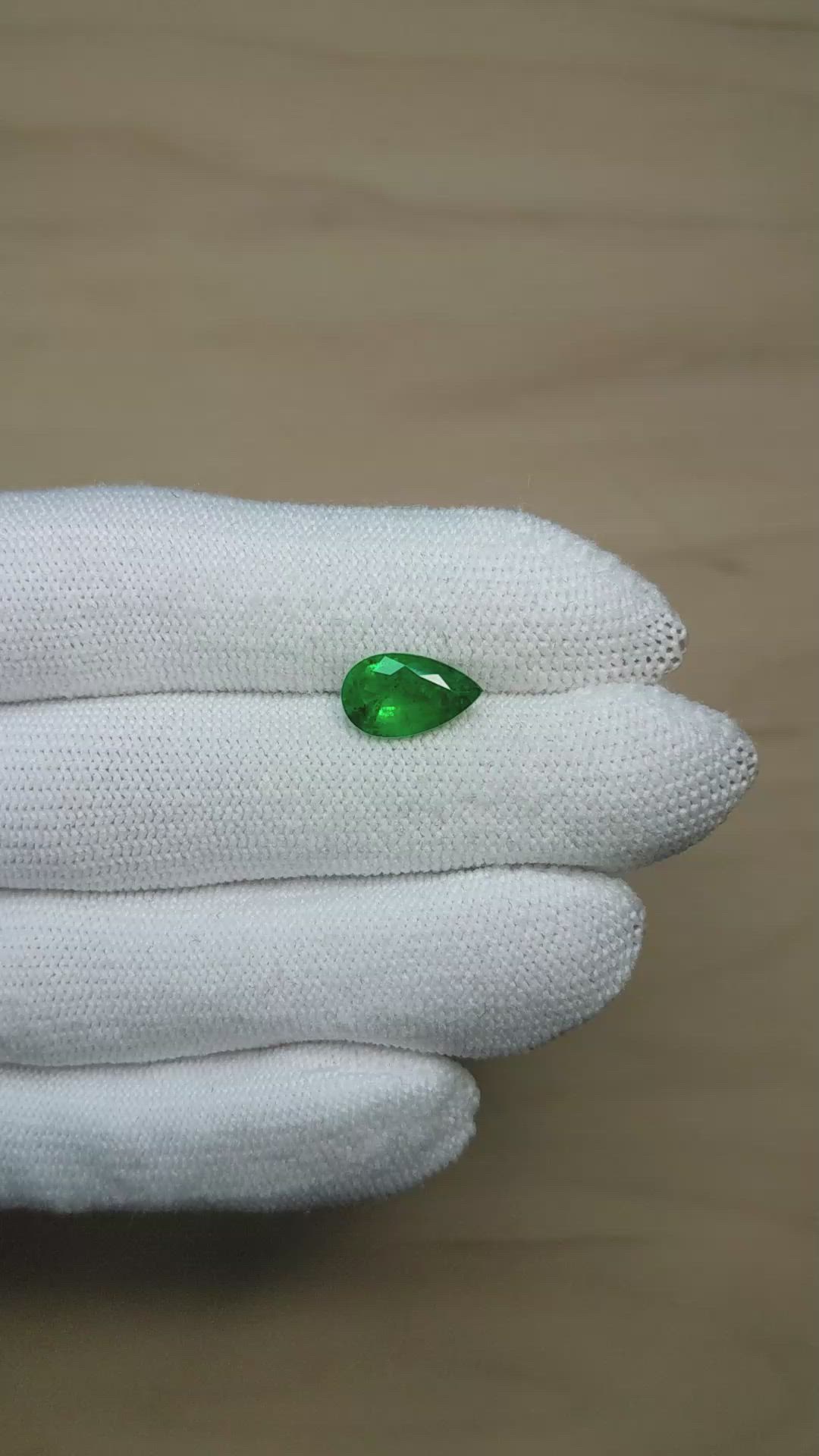 2.20 Ct. Emerald from Brazil Size Video