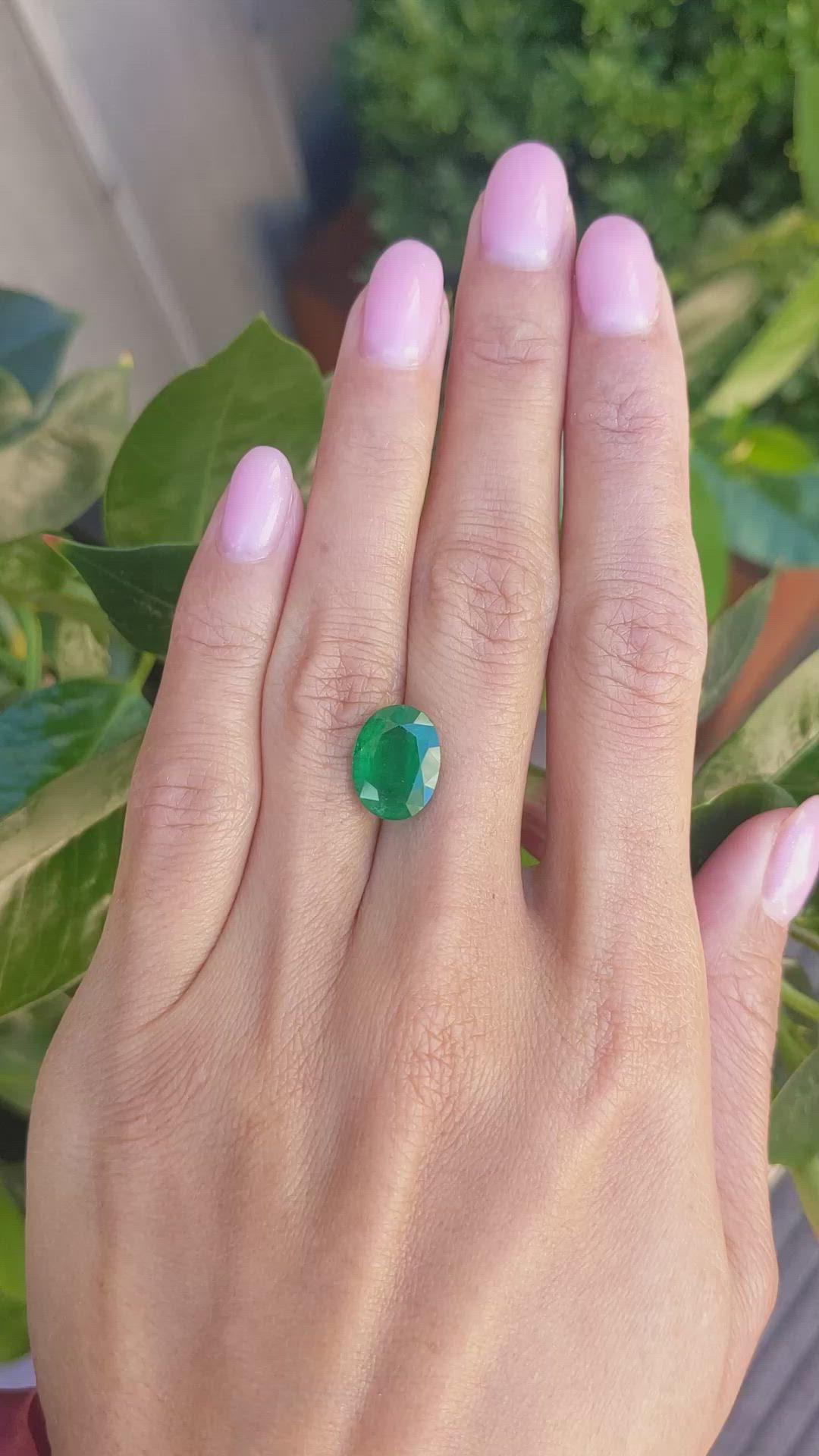 4.34 Ct. Emerald from Zambia Size Video