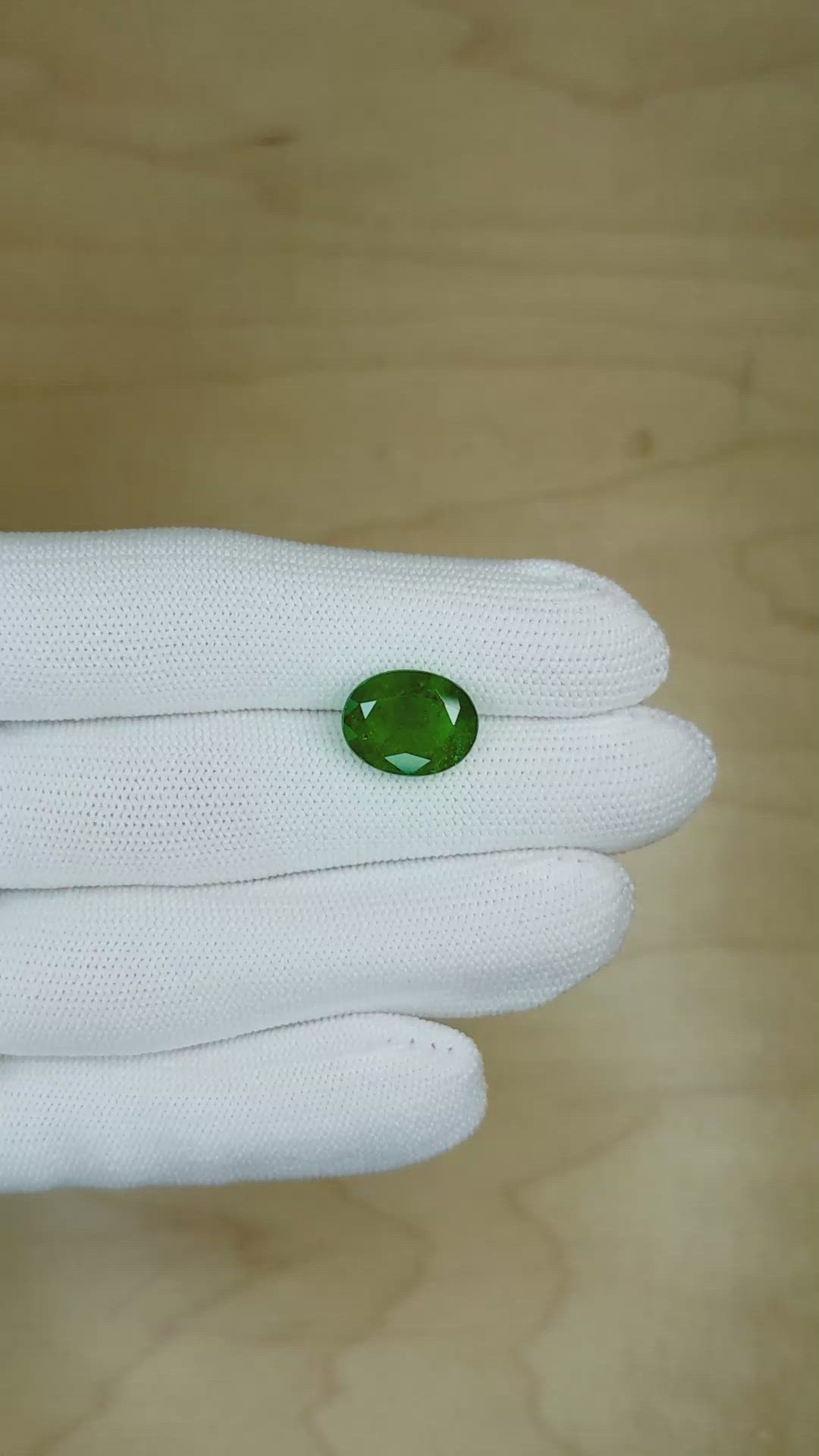 4.94 Ct. Emerald from Zambia Size Video
