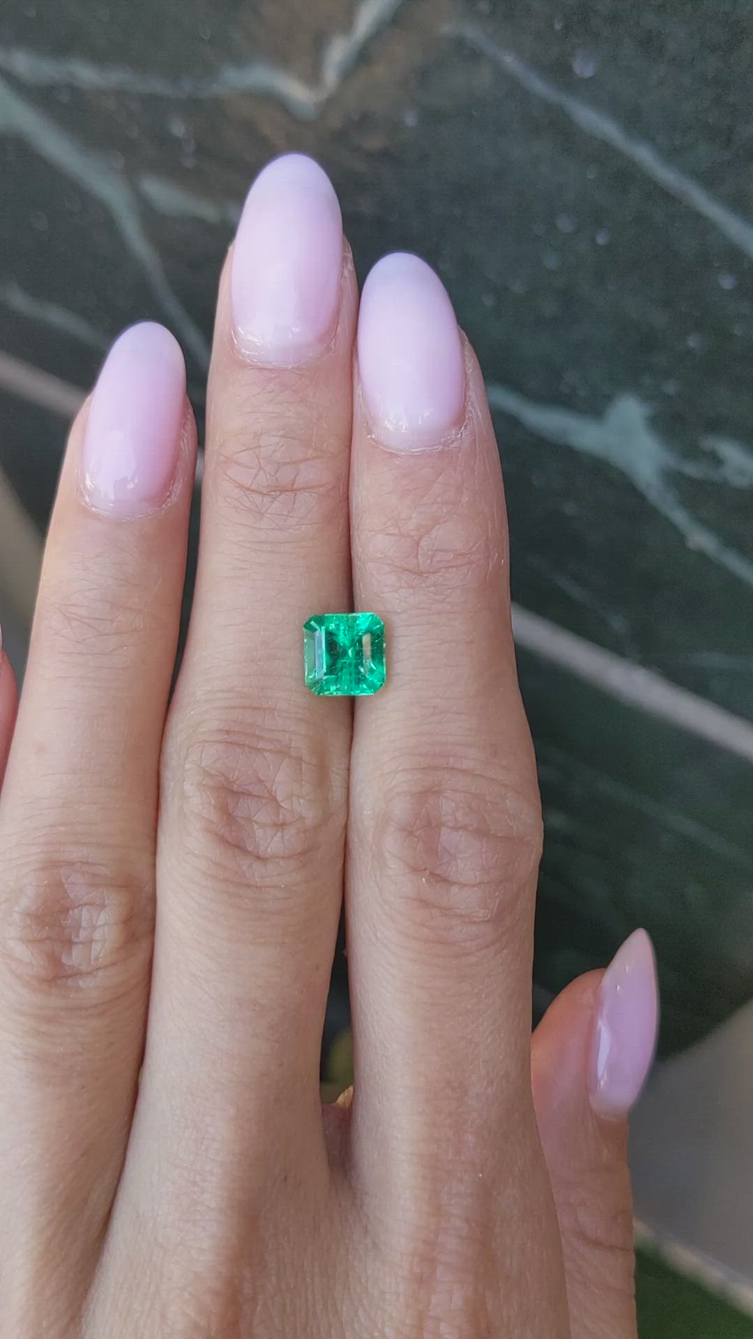 1.65 Ct. Emerald from Zambia Size Video