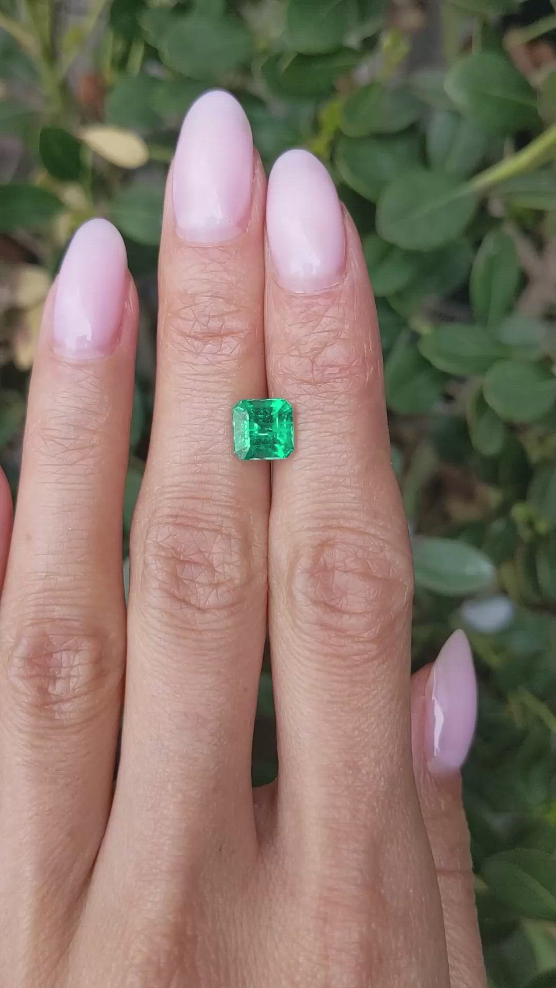 1.65 Ct. Emerald from Zambia Size Video