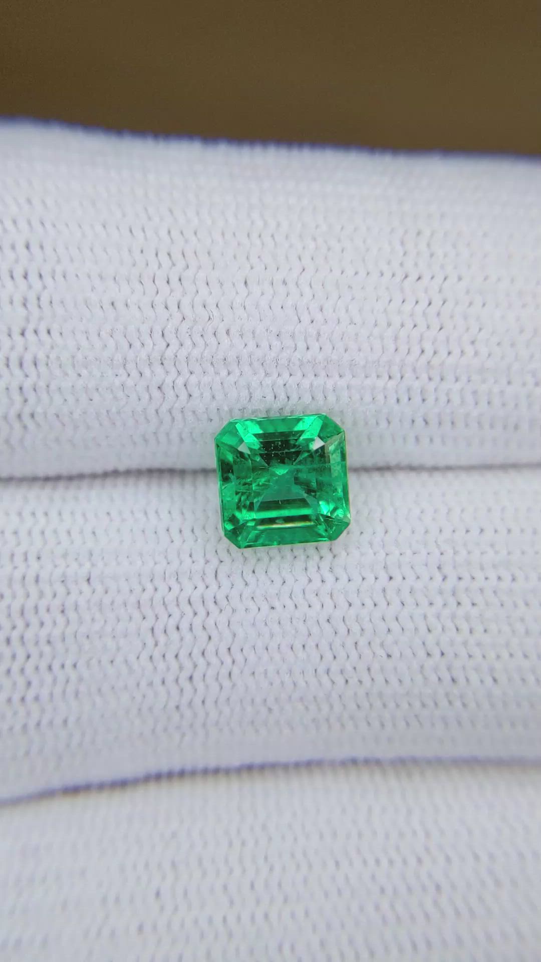 1.65 Ct. Emerald from Zambia Size Video