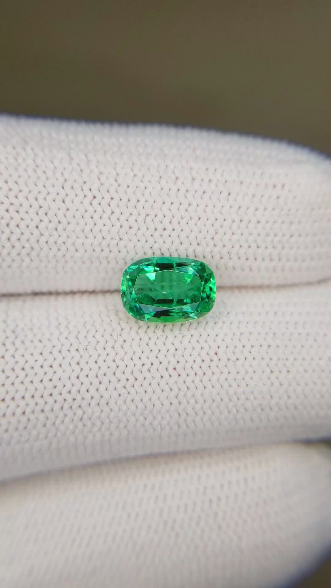 1.46 Ct. Emerald from Zambia Size Video