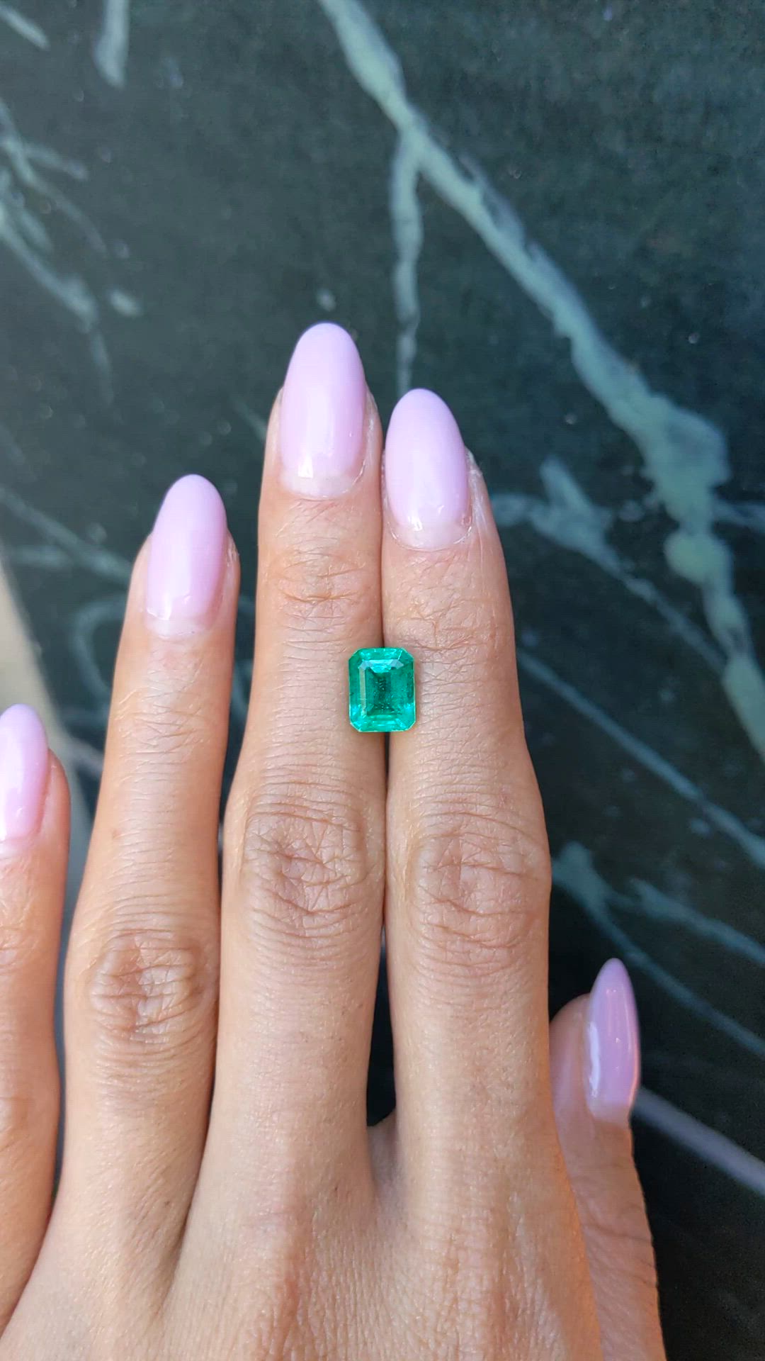 2.44 Ct. Emerald from Zambia Size Video