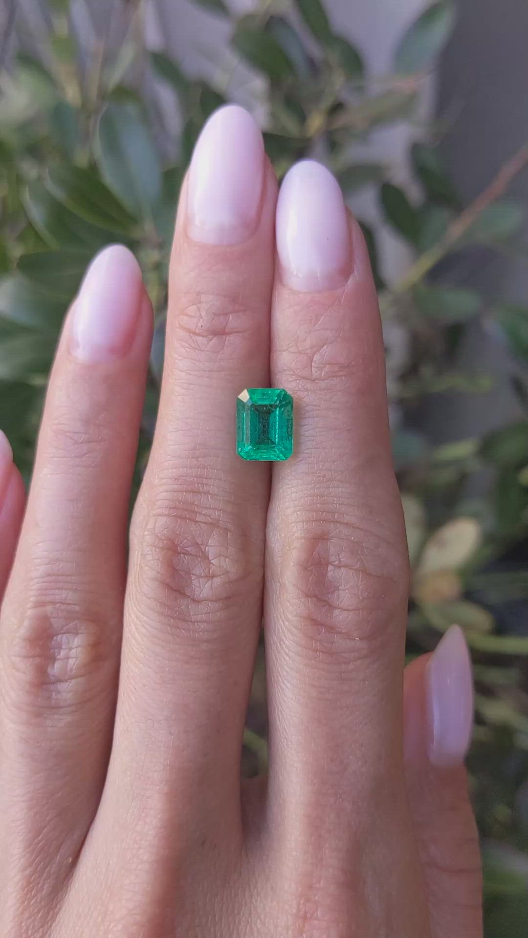 2.44 Ct. Emerald from Zambia Size Video