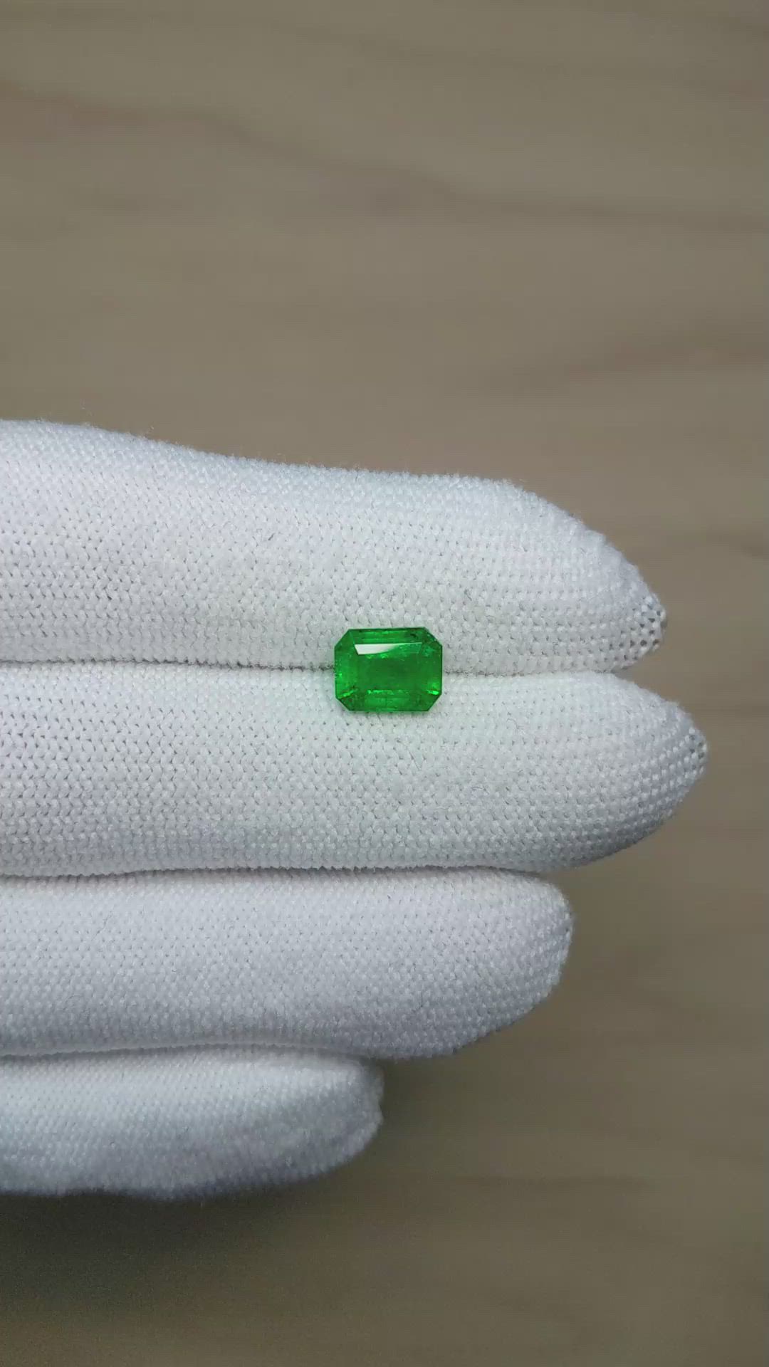 2.08 Ct. Emerald from Zambia Size Video