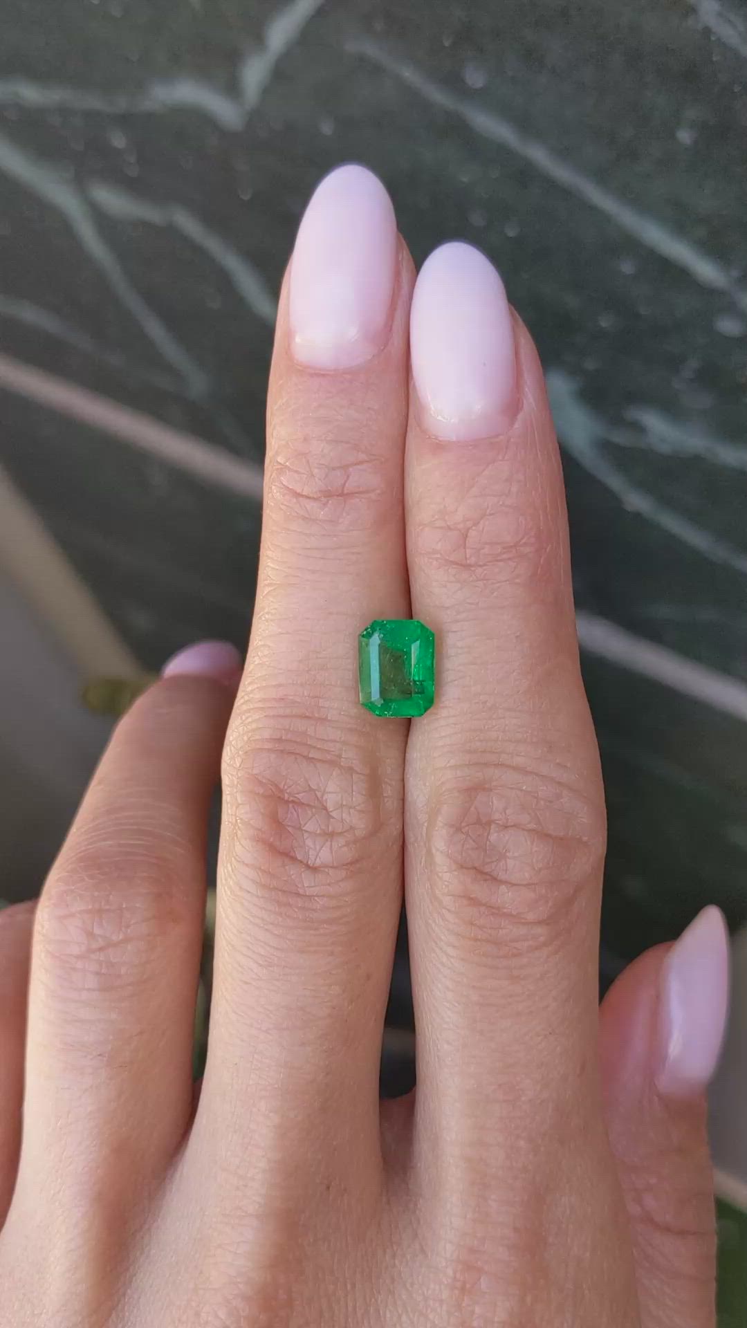 2.08 Ct. Emerald from Zambia Size Video