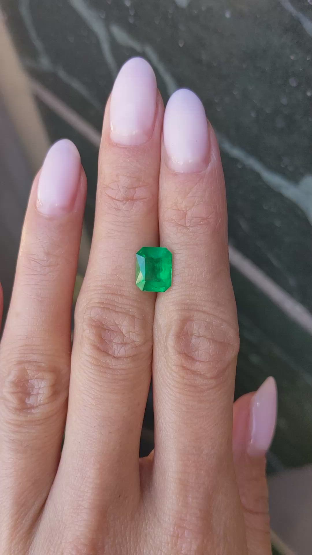 2.12 Ct. Emerald from Zambia Size Video