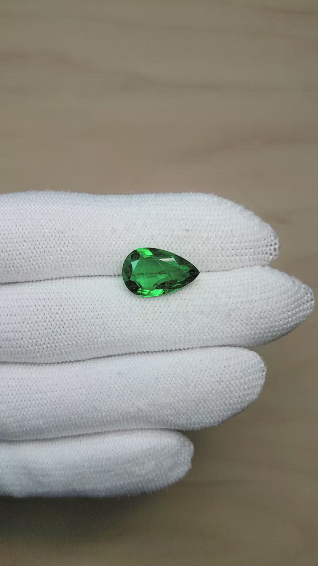 5.24 Ct. Emerald from Zambia Size Video