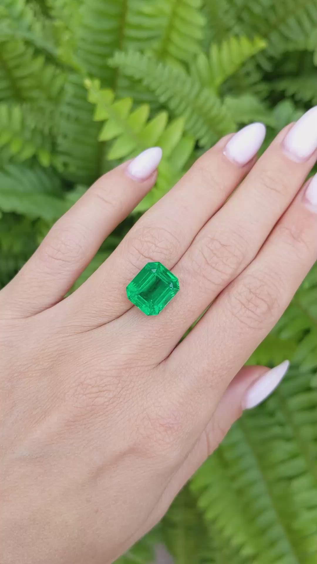 6.54 Ct. Emerald from Zambia Size Video