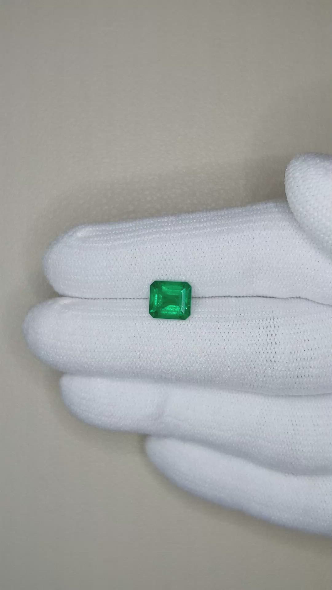 1.25 Ct. Emerald from Zambia Size Video