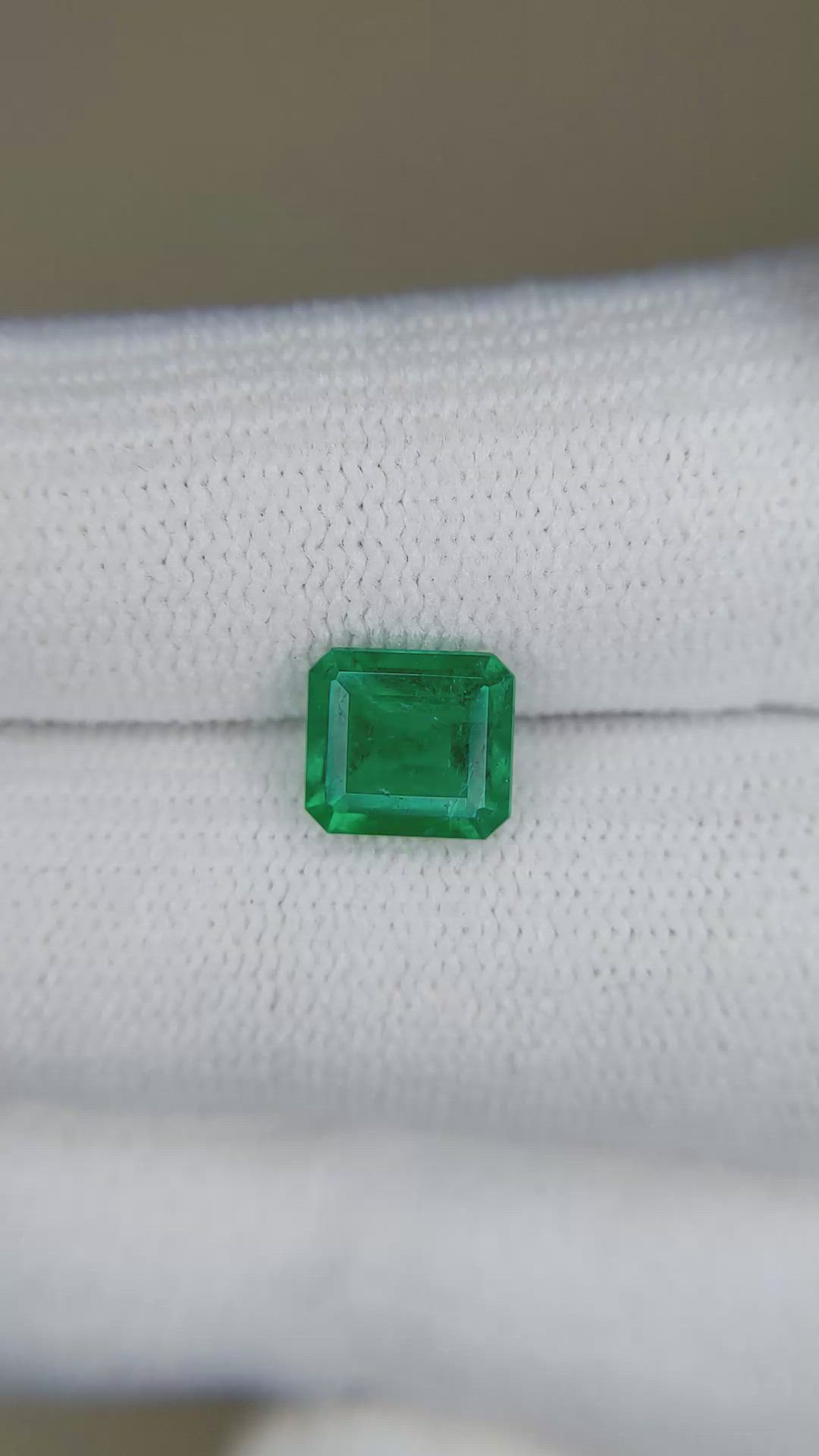 1.25 Ct. Emerald from Zambia Size Video